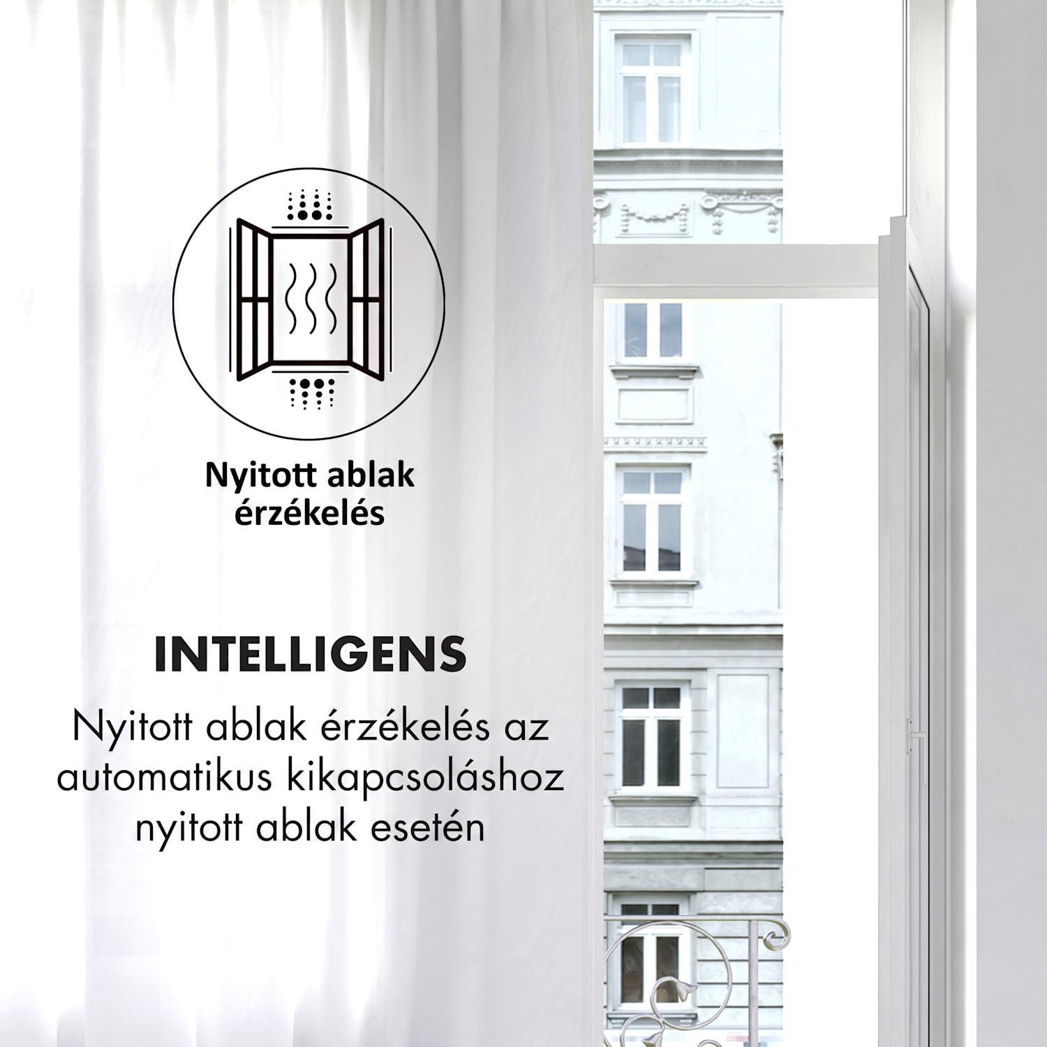 Bormio S Smart, elektromos kandalló, 950/1800 W, termosztát, heti időzítő, fekete 1800 W | Nem | Fekete