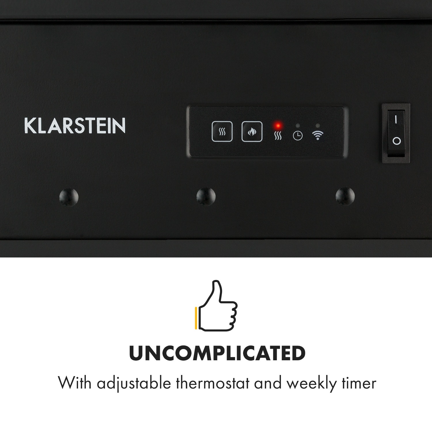 Lareira elétrica Bormio S Smart 950/1900W Termostato Temporizador Semanal 1800 W | Não | Preto