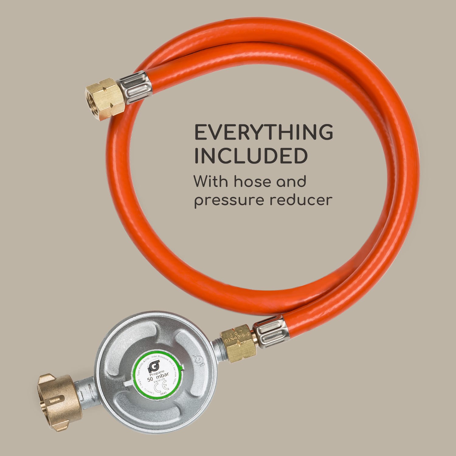 Calentador radiante de gas Blum Flagranti Crystal View 8kW acero inoxidable Gris Oscuro