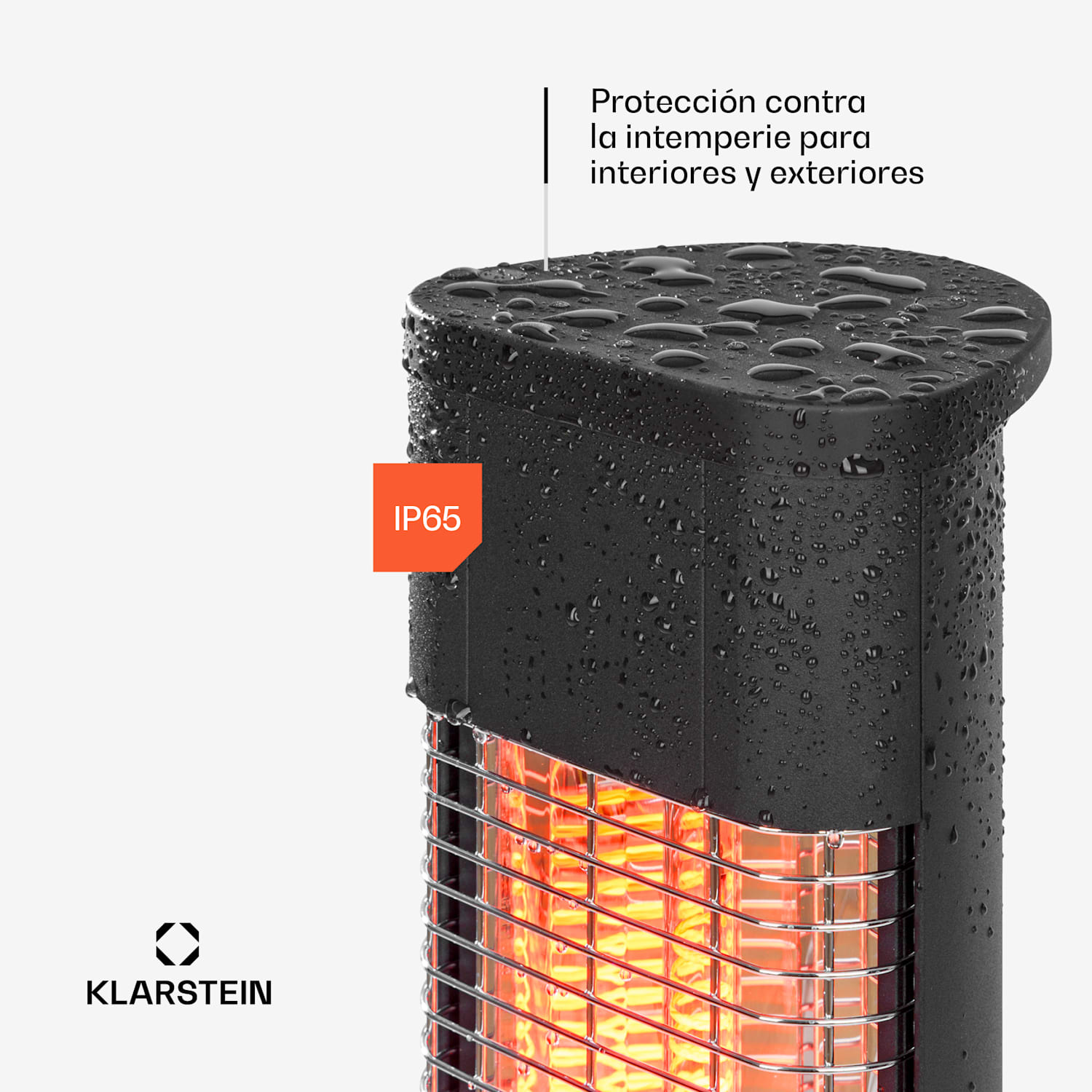 Heat Guru Plus In & Out  Calefactor 1200W 3 niveles de calentamiento negro 