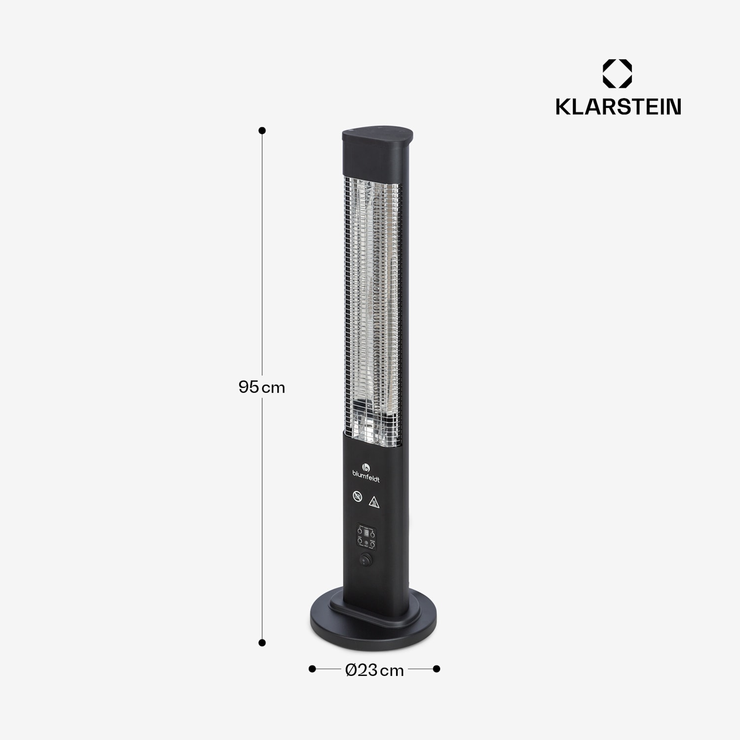 Heat Guru Plus In & Out  Calefactor 1200W 3 niveles de calentamiento negro 