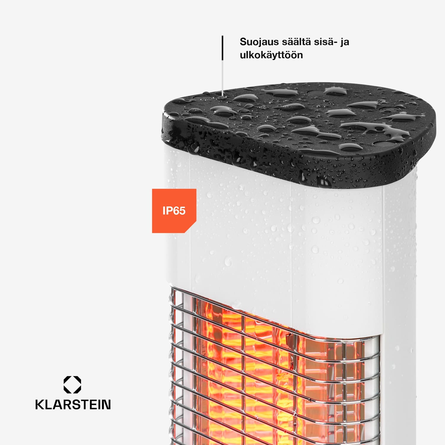 Heat Guru Plus In & Out lämmitin 1200 W 3 lämmitysporrasta kaukosäädin 1200 W | Valkoinen