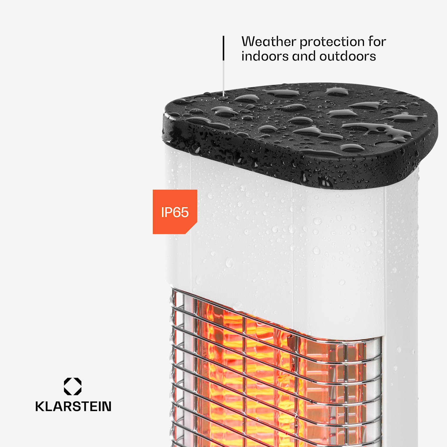 Heat Guru Plus In & Out Aquecedor 1200W 3 Níveis de Aquecimento Comando de Controlo Remoto 1200 W | Branco