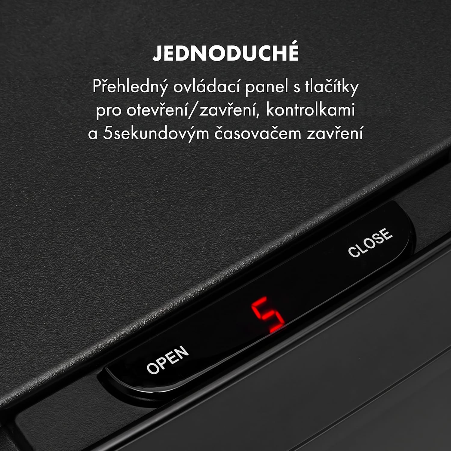 TouchLess Black Stainless Steel, odpadkový koš, senzor, 72 l, černý Černá