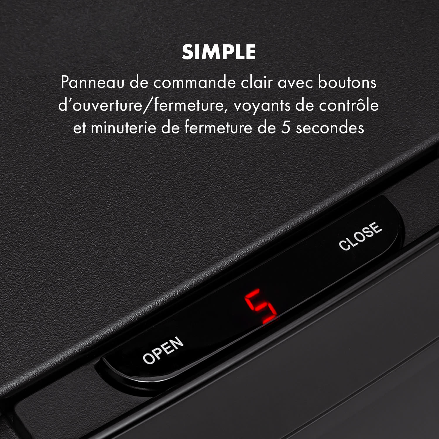 Touchless Black Stainless Steel poubelle avec capteur 72L noire Noir