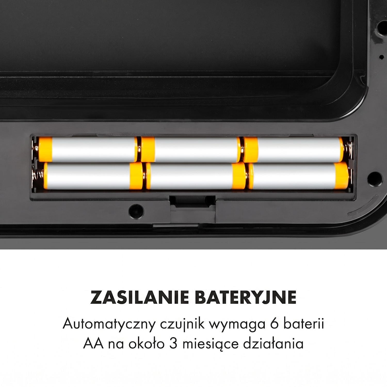 Touchless Black Stainless Steel, kosz na śmieci, czujnik, 72 l, czarny Czarny