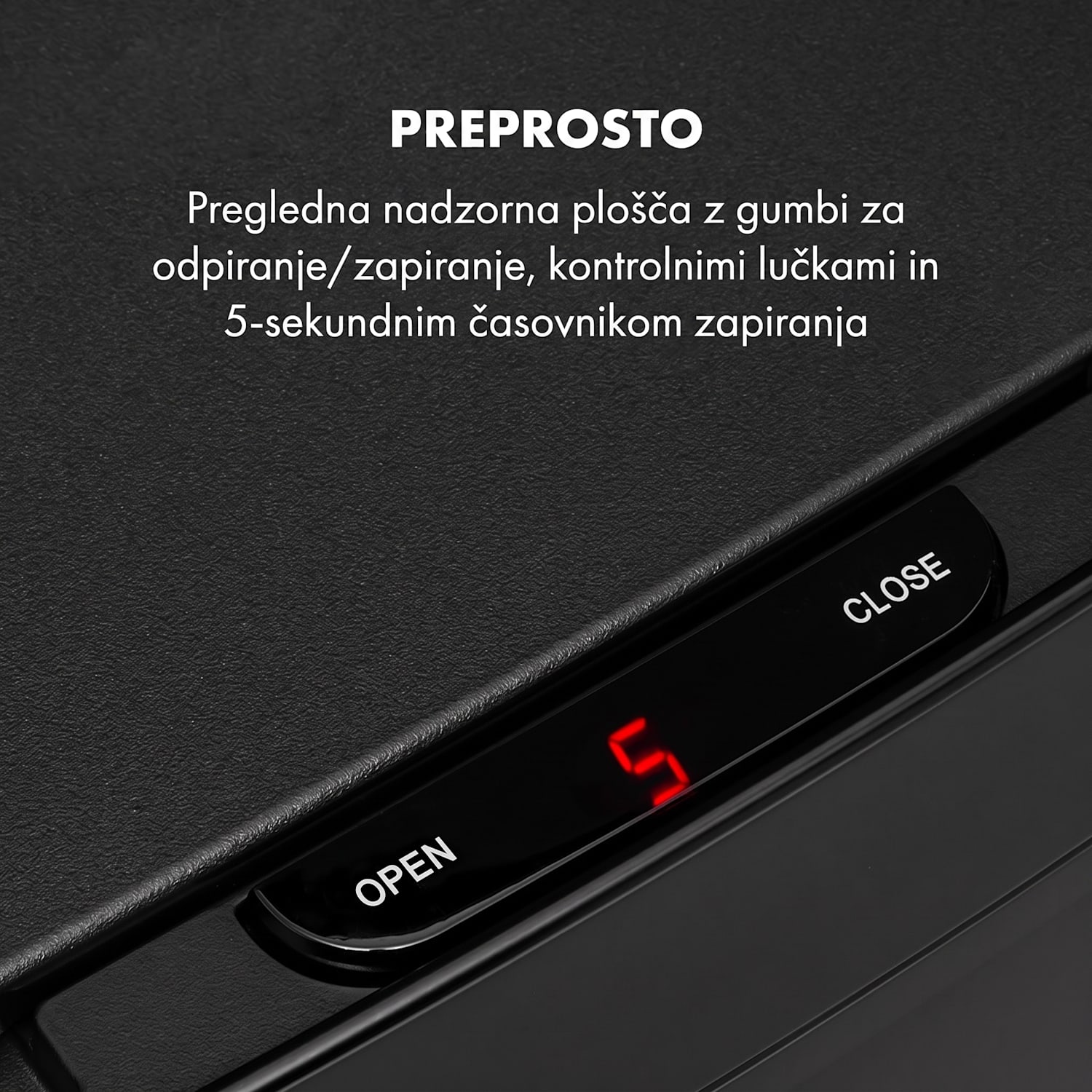 Touchless Black Stainless Steel, koš za odpadke, senzor, 72 l, črna barva Črna