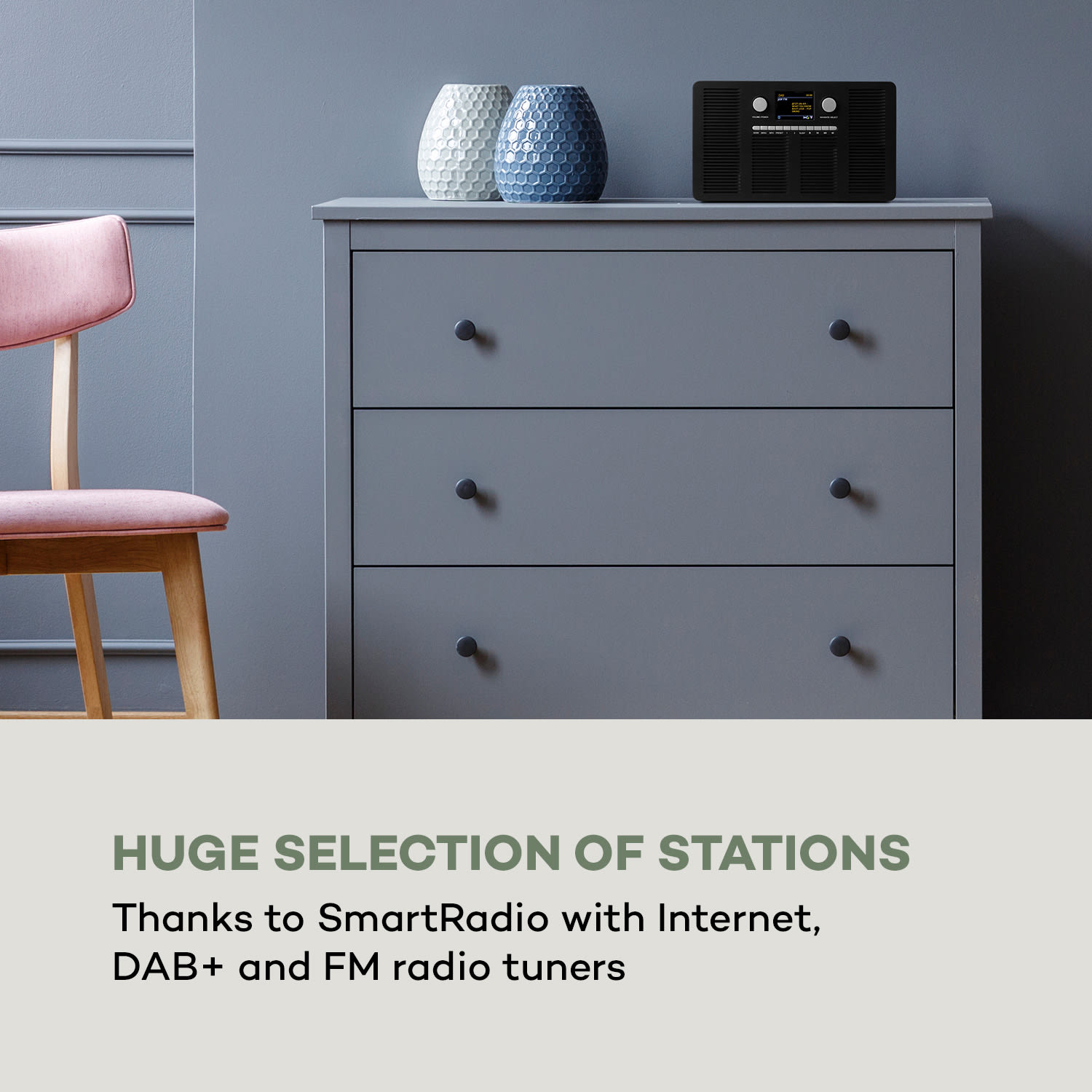 Auna, Vertico internetski radio s CD uređajem, IR / DAB + / FM, BT, 2,4 