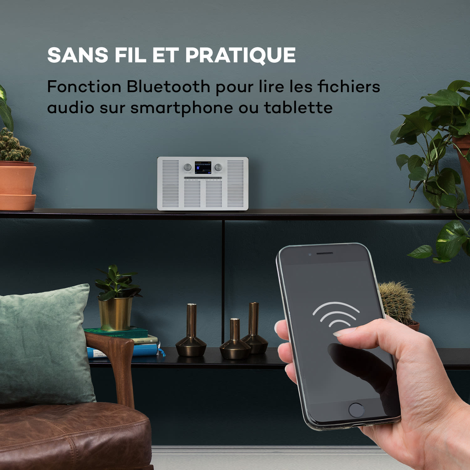 Vertico Radio Internet avec lecteur CD IR / DAB + / FM BT Écran HCC 2,4 " 