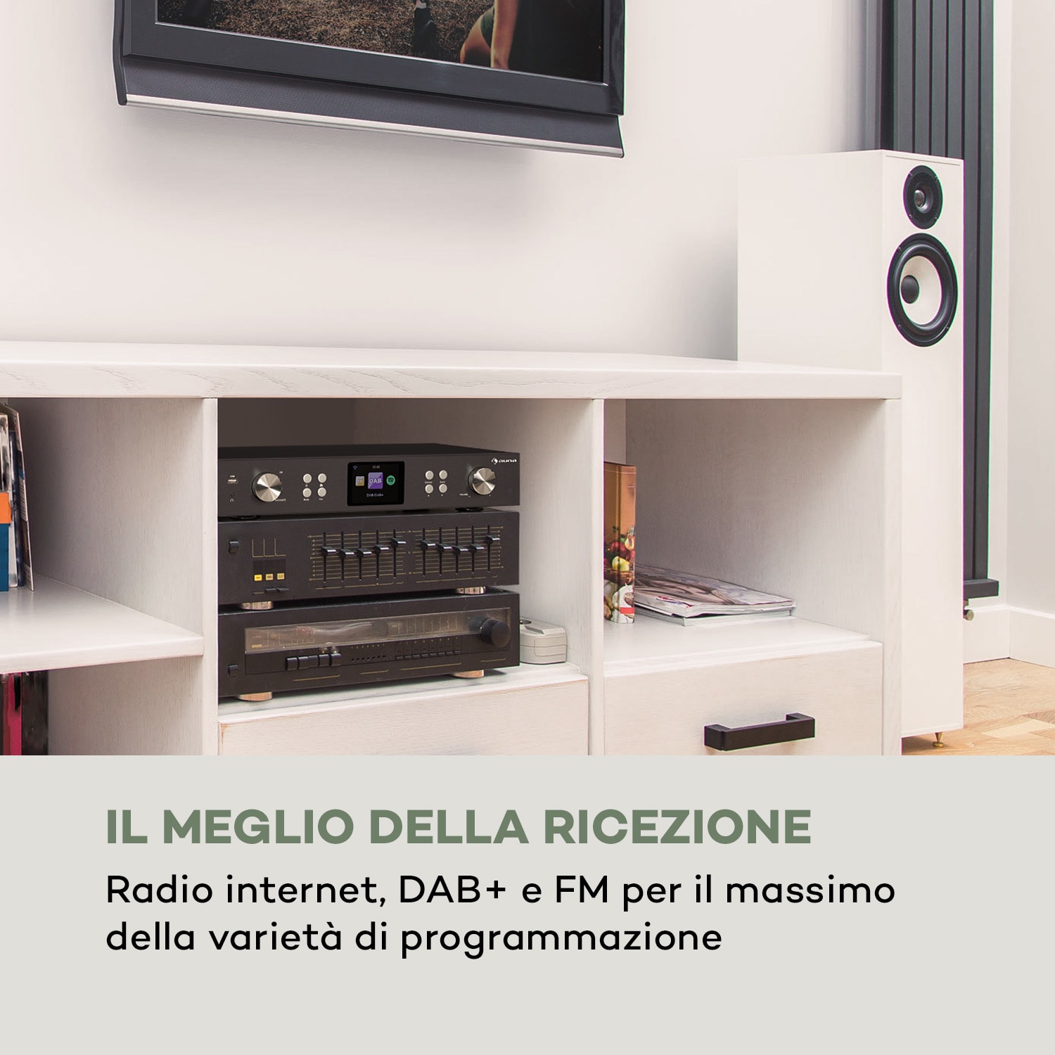 iTuner 320 ME, Sintonizzatore Hi-Fi Digitale, Spotify Connect, BT, App-Control, nero 