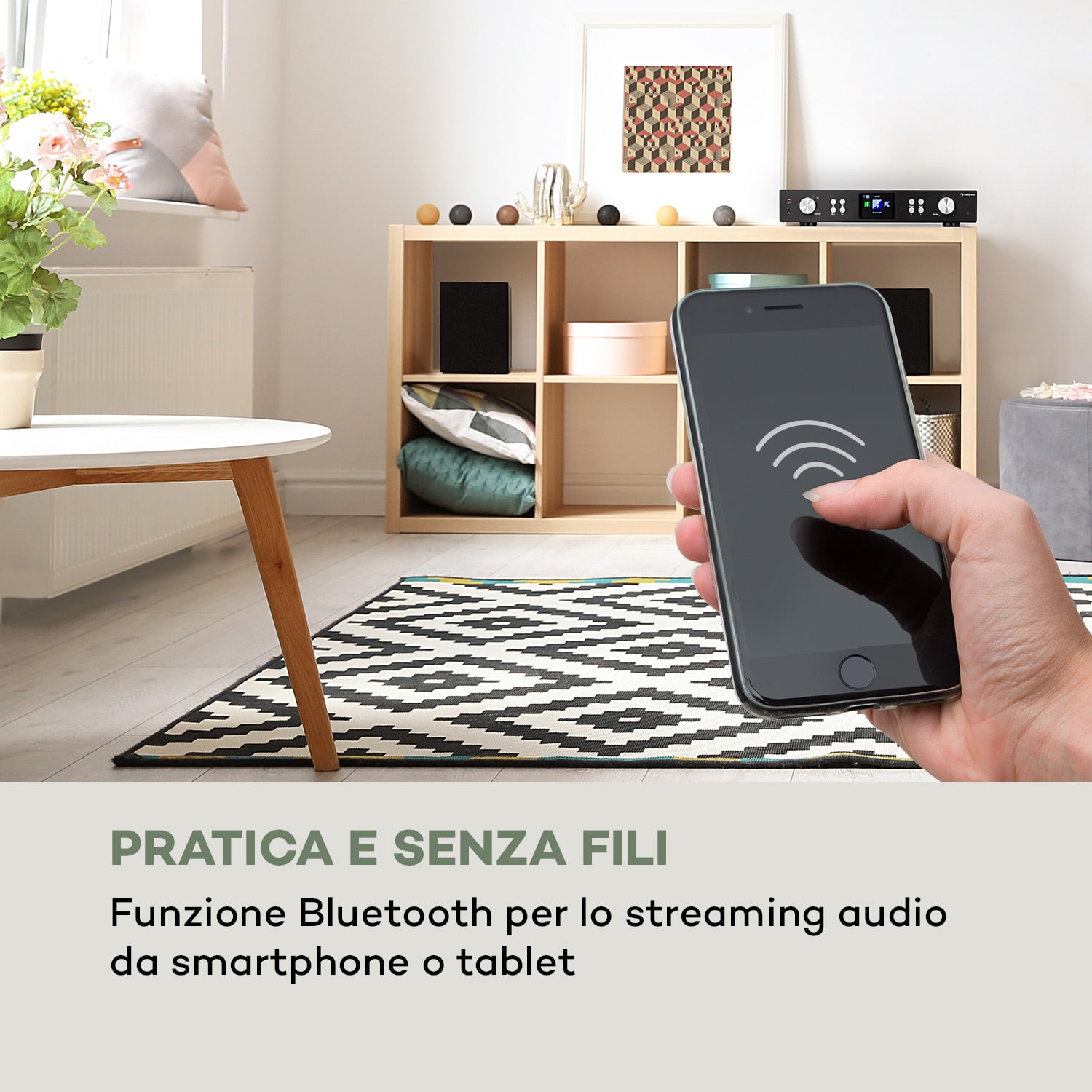 iTuner 320 ME, Sintonizzatore Hi-Fi Digitale, Spotify Connect, BT, App-Control, nero 