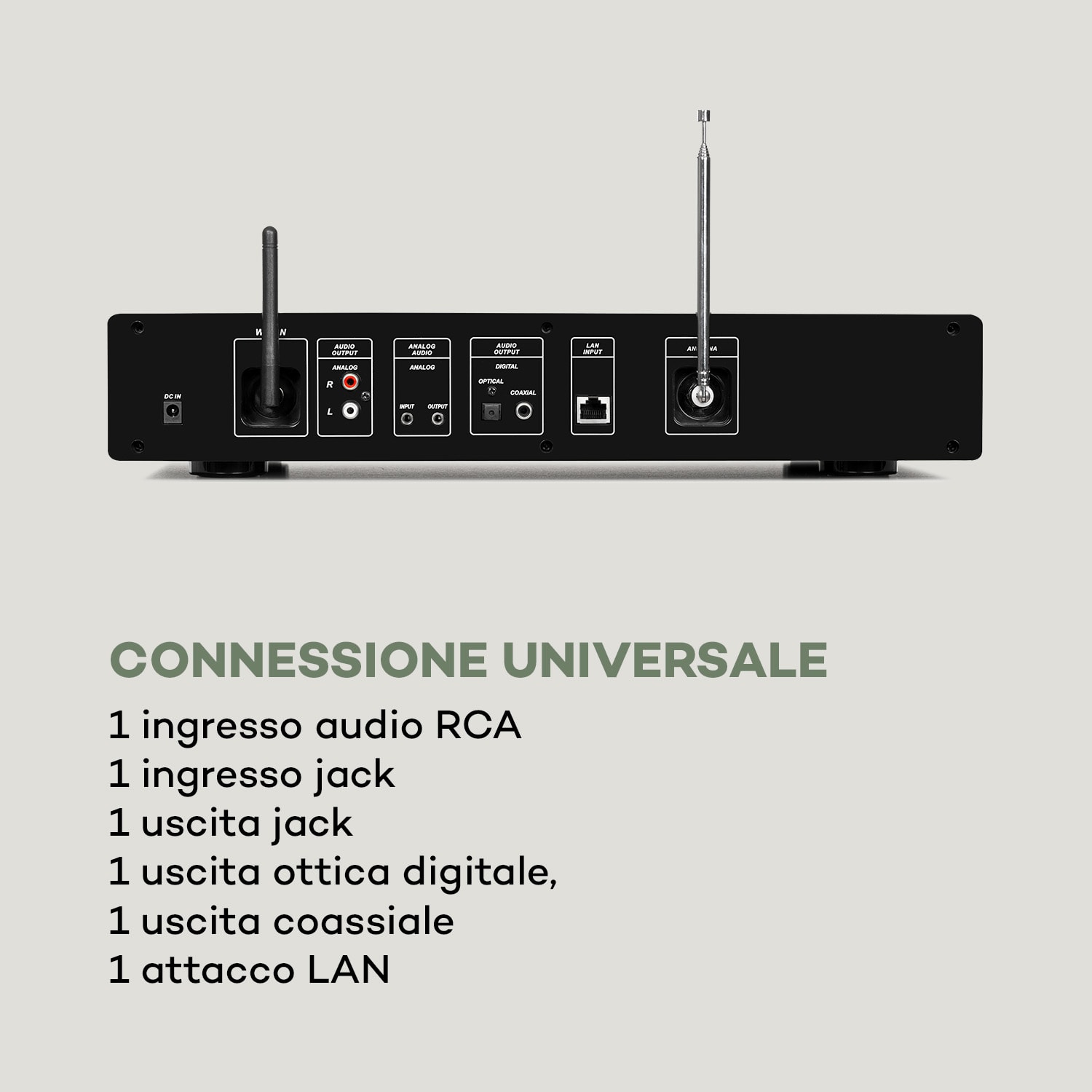 iTuner 320 ME, Sintonizzatore Hi-Fi Digitale, Spotify Connect, BT, App-Control, nero 