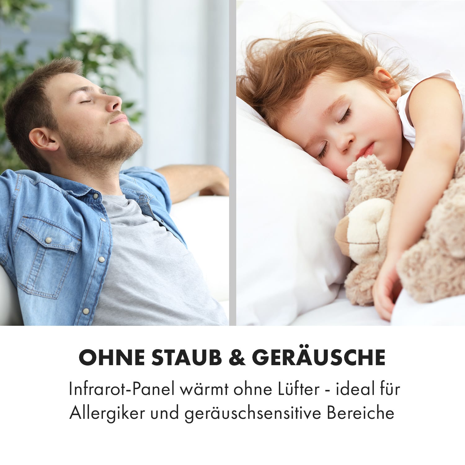 Wonderwall Air Art Smart Infrarotheizung 60x60cm 350W Wandinstallation App-Steuerung Wellen 60 x 60 cm | 350 W | Welle