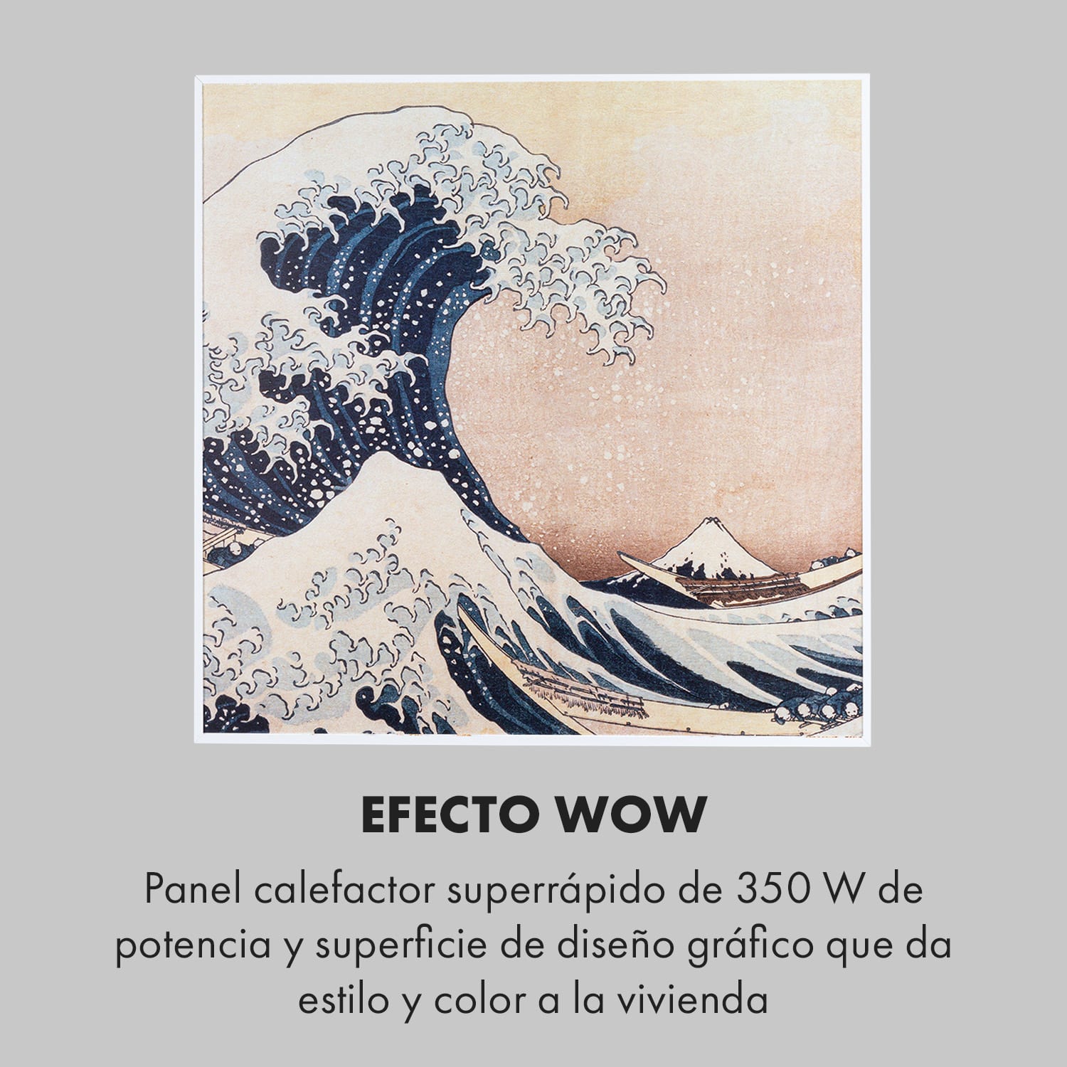 Wonderwall Air Art Smart Panel calefactor infrarrojo 60x60cm 350W App Ola 60 x 60 cm | 350 W | Ola