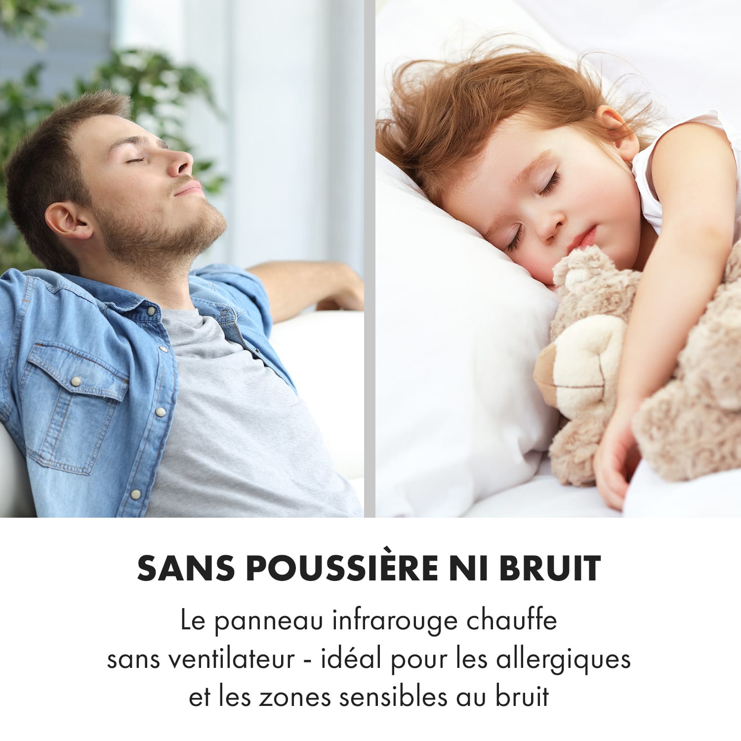 Wonderwall Air Art Smart radiateur infrarouge 120x30cm 350 W application nénuphars 120 x 30 cm / Design: Nénuphars