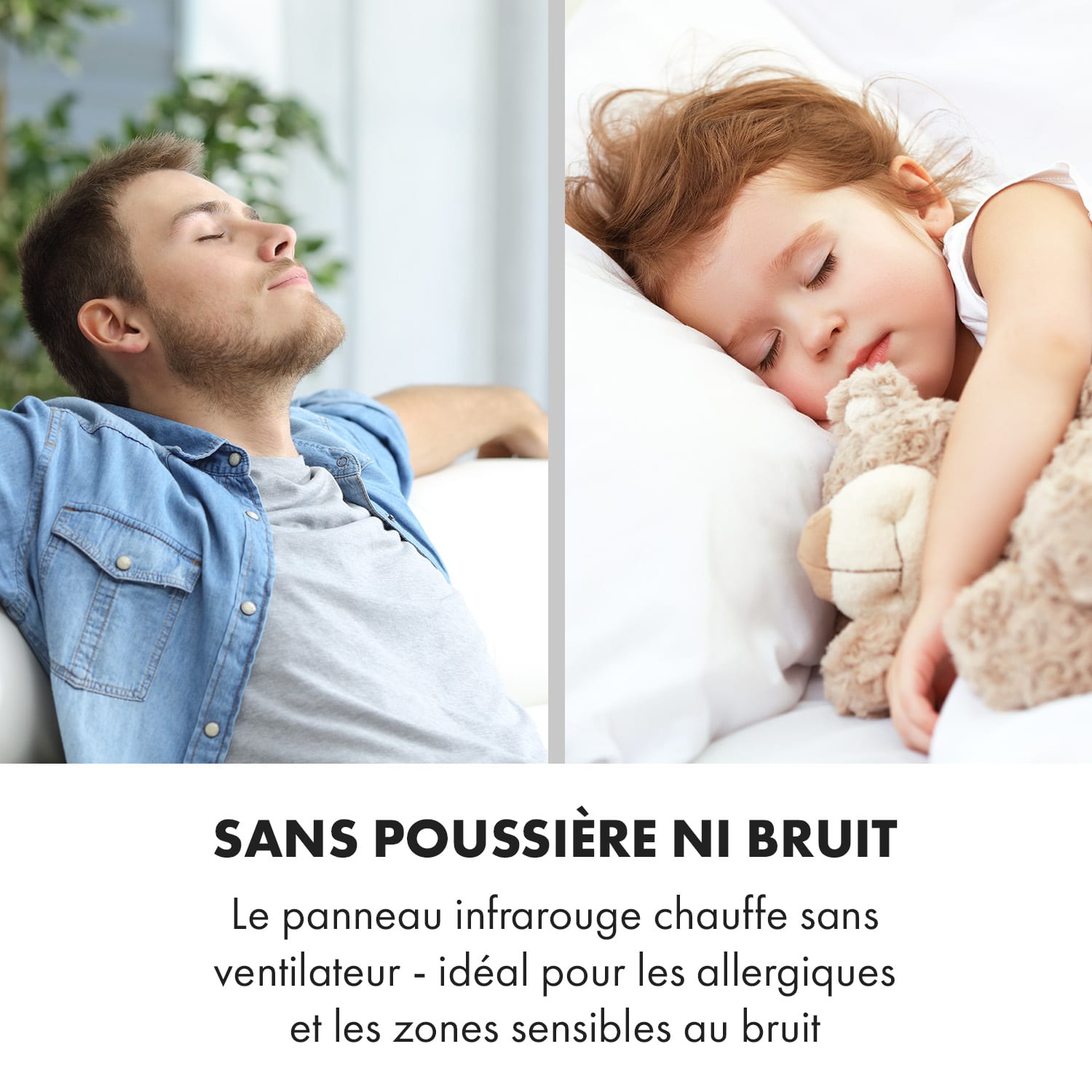 Wonderwall Air Art Smart Radiateur infrarouge connecté 80x60cm 350W Va 80 x 60 cm | 500 W | Vague