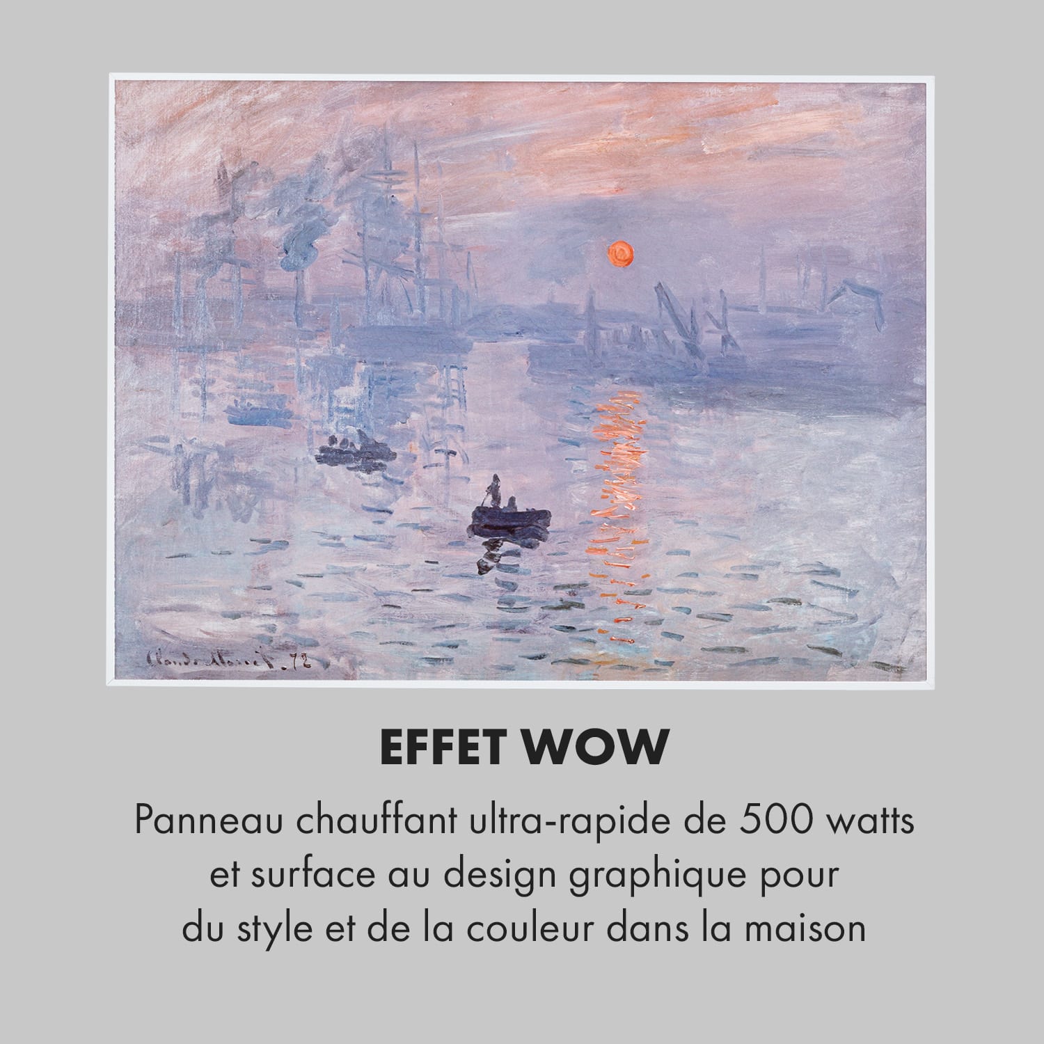 Wonderwall Air Art Smart infrarood verwarming 80x60cm 500W zonsopgang 80 x 60 cm | 500 W | Zonsopkomst