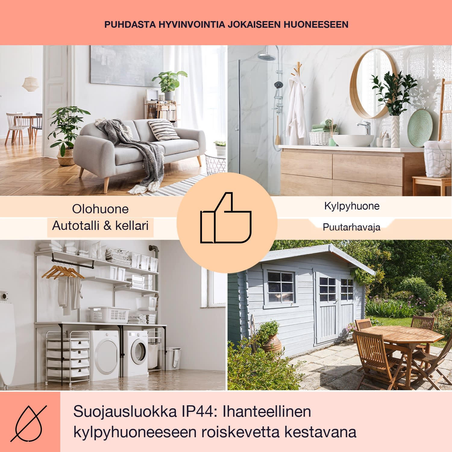 Wonderwall Air Art Smart infrapunalämmitin 120 x 60 cm 700 W sovellus puutarhapolku 120 x 60 cm | 700 W | Garden