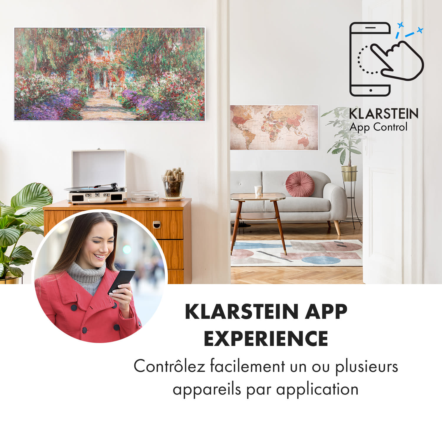 Wonderwall Air Art Smart Radiateur infrarouge connecté 120x60cm 700W a 