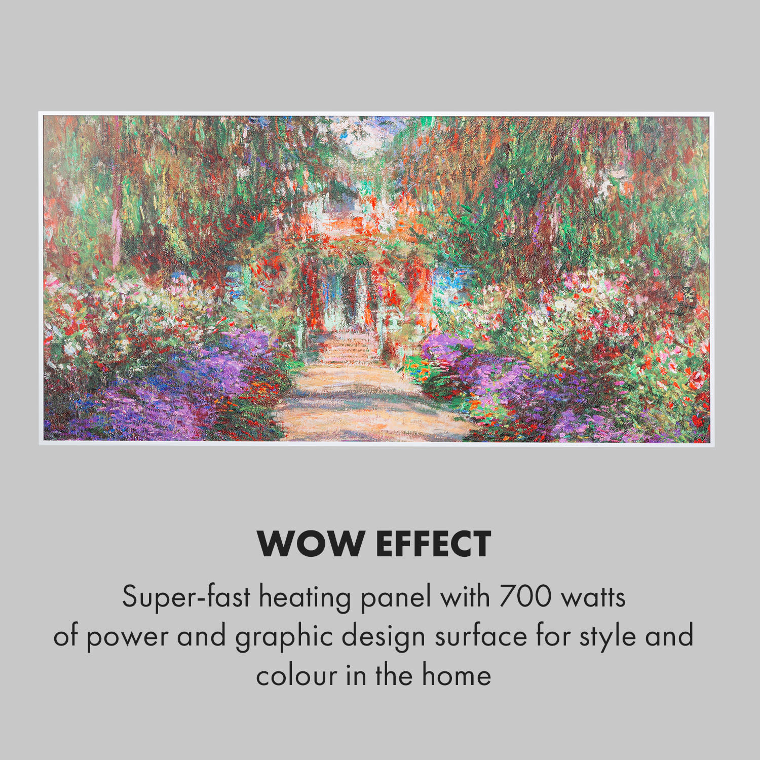 Wonderwall Air Art Smart Painel Aquecedor Infravermelho 120x60 cm 700W Jardim 120 x 60 cm | 700 W | Jardim