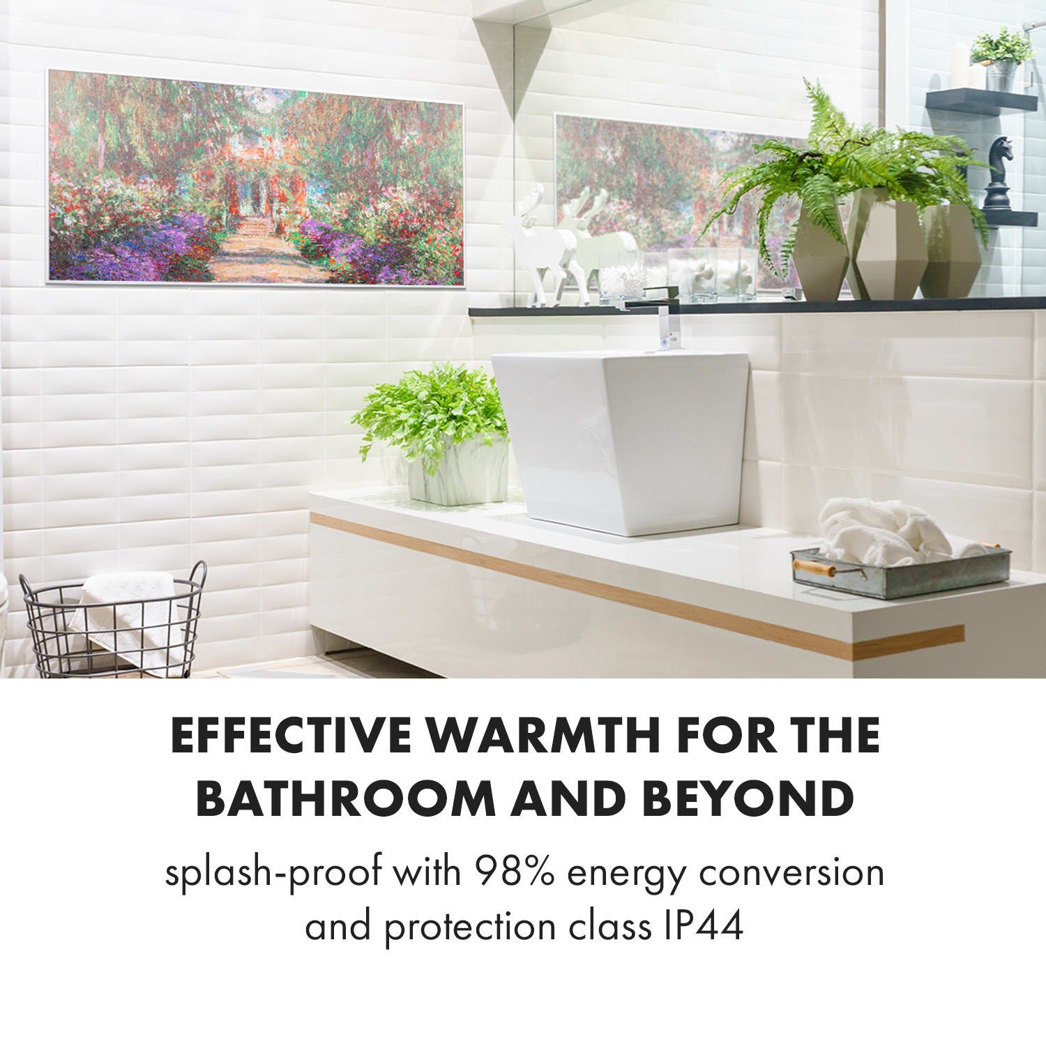 Wonderwall Air Art Smart Painel Aquecedor Infravermelho 120x60 cm 700W Jardim 120 x 60 cm | 700 W | Jardim