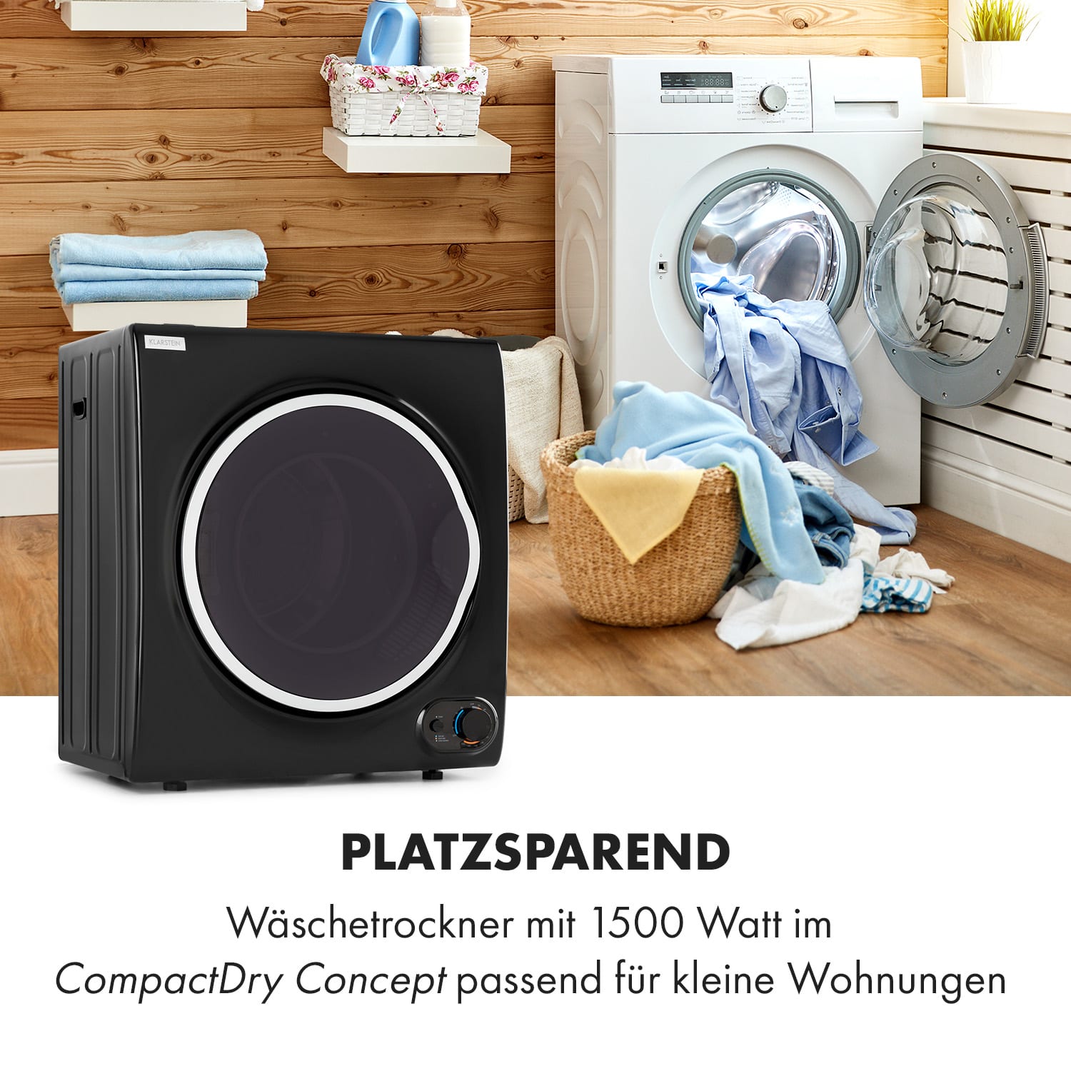 Jet Set 2500 Wäschetrockner Ablufttrockner 850W EEK C 2,5kg 50cm Weiß