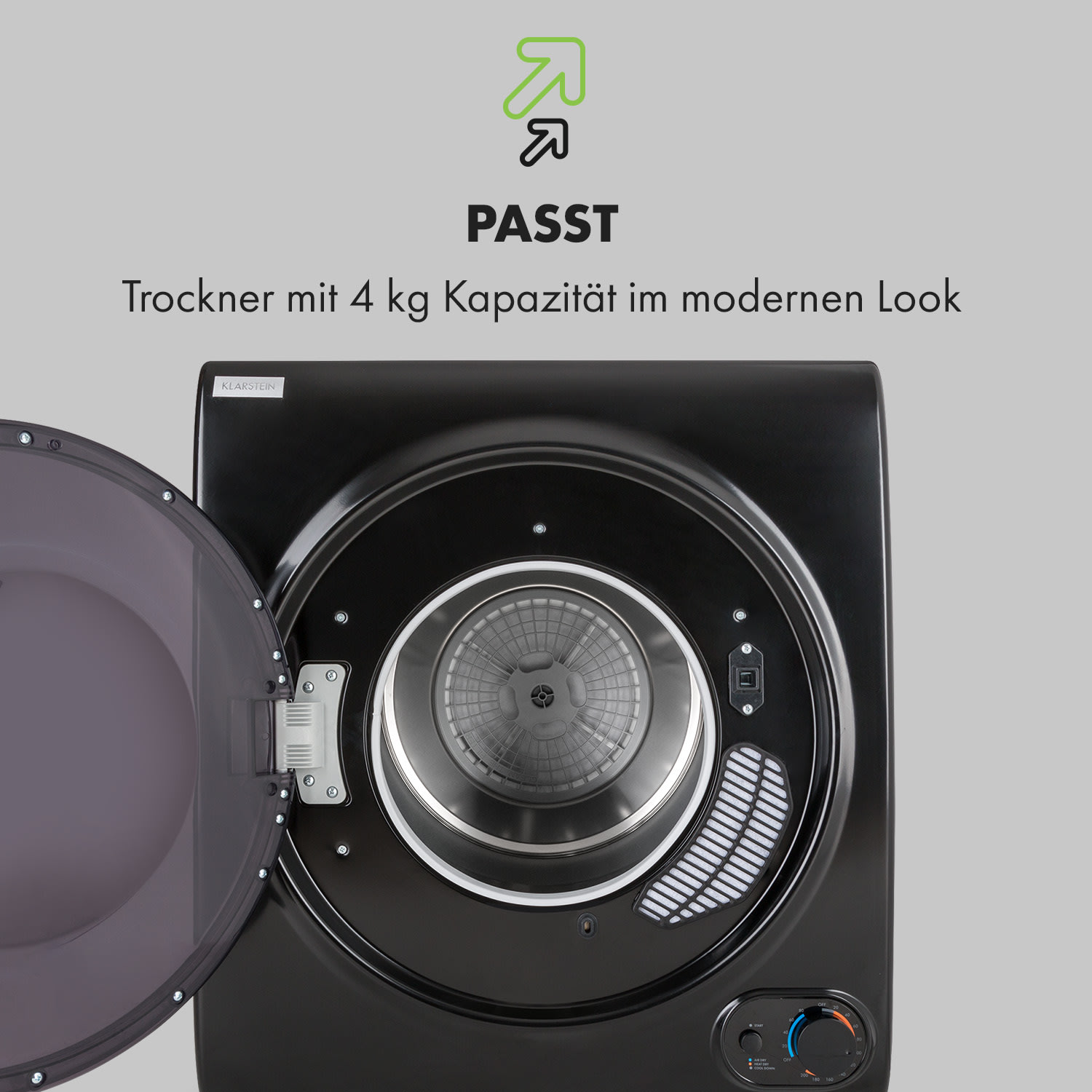 Jet Set 2500 Wäschetrockner Ablufttrockner 850W EEK C 2,5kg 50cm Weiß