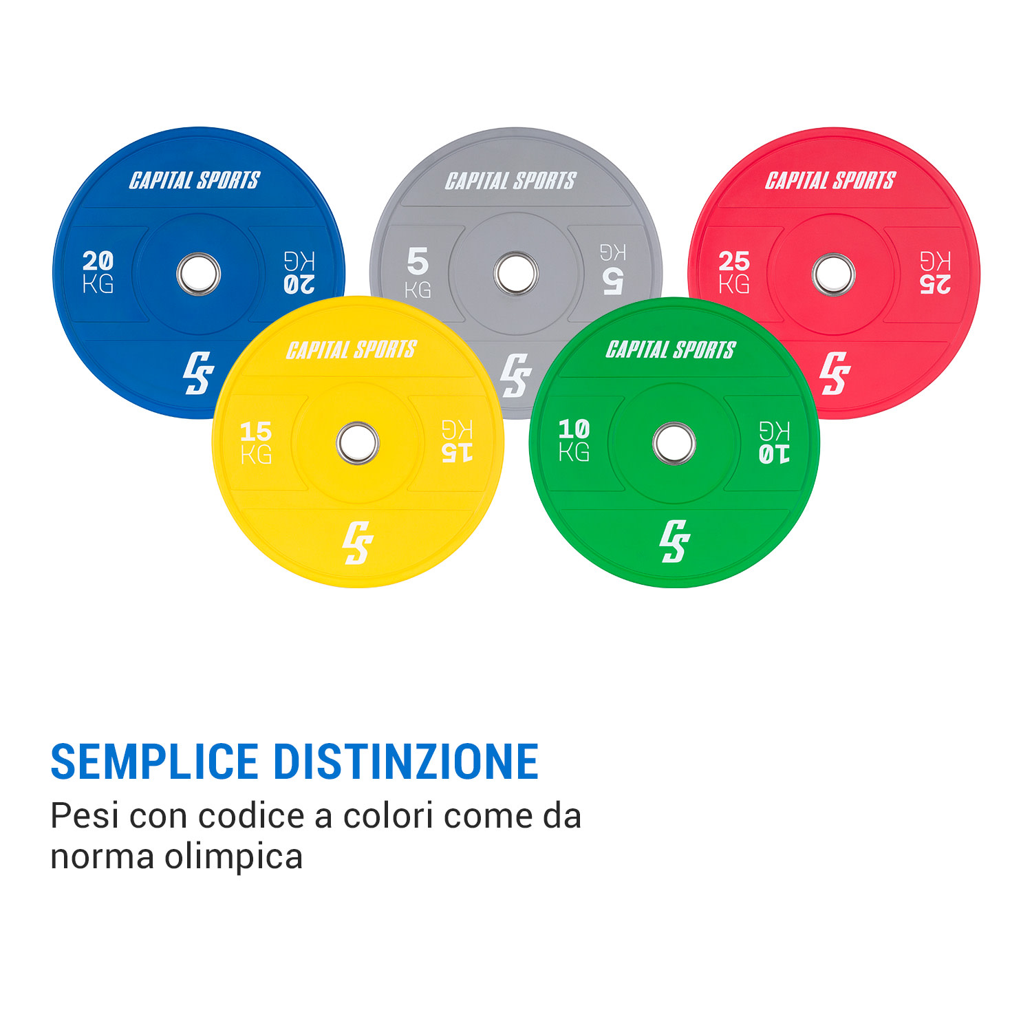 Nipton 2021, disco peso Bumper Plate, 2 x 5 kg, Ø 54 mm, ebanite 