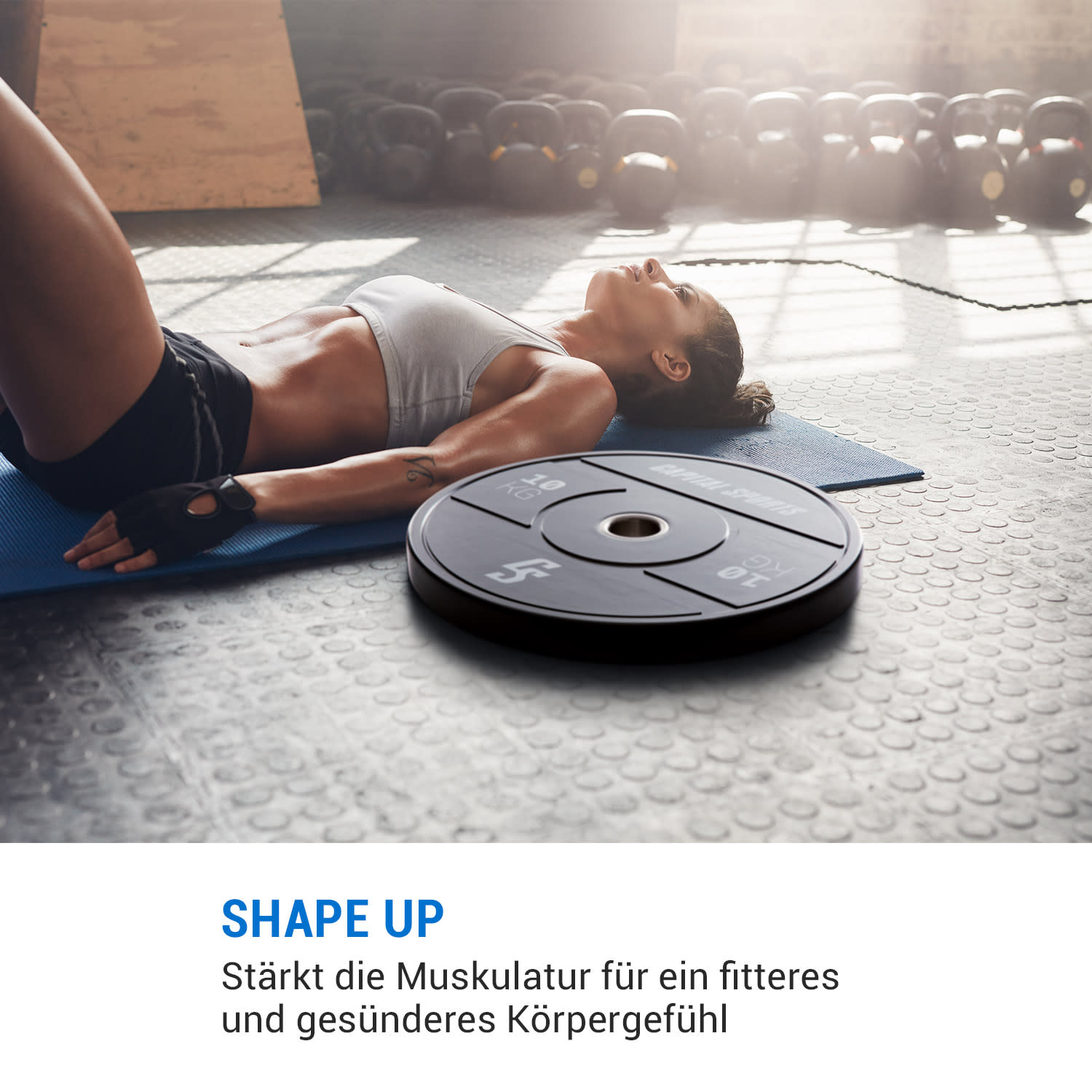 Sports Elongate 2020 Bumper Plates 2 x 10 kg Hartgummi 50,4mm 2x 10 kg