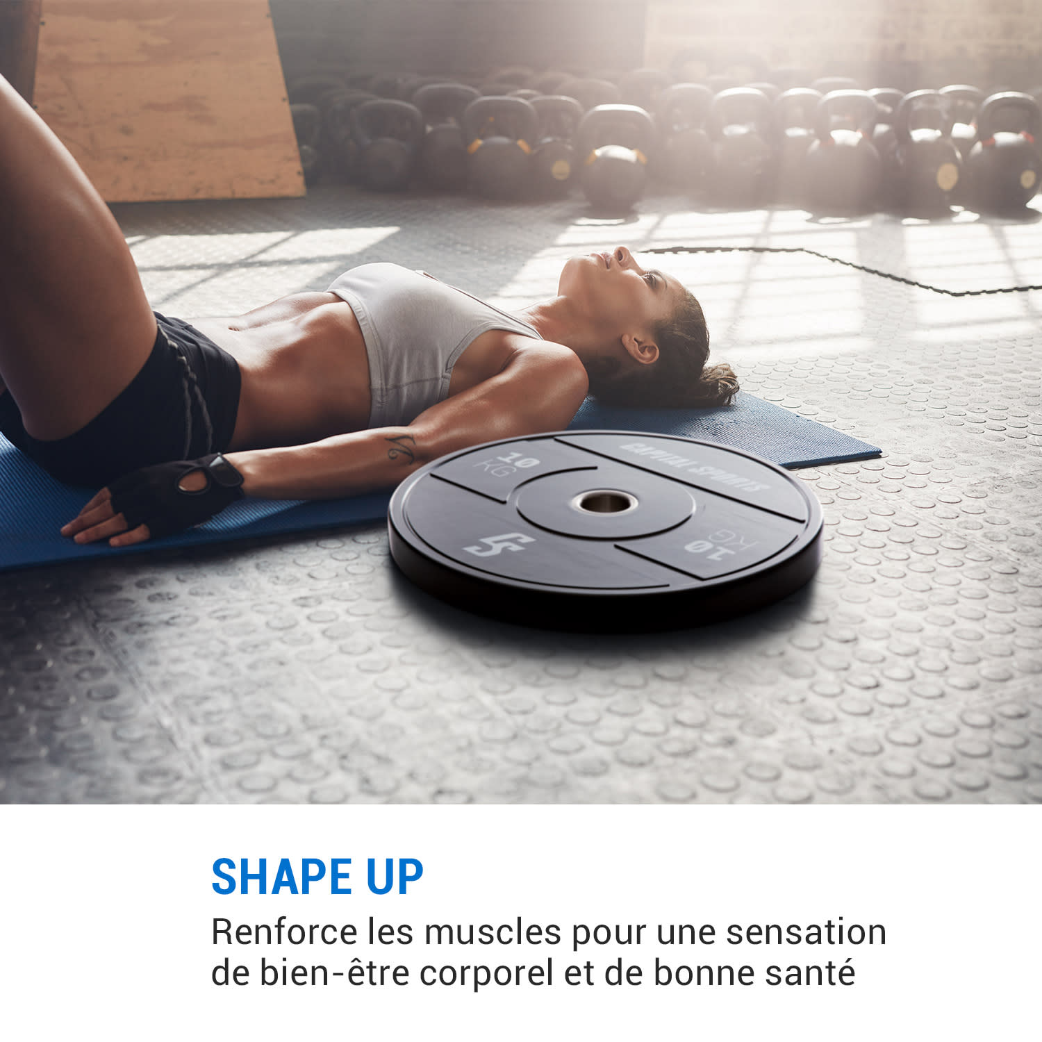capital_sports Sports Elongate 2020 Bumper Plates 2 x 10 kg gomme dure 50,4mm 2x 10 kg