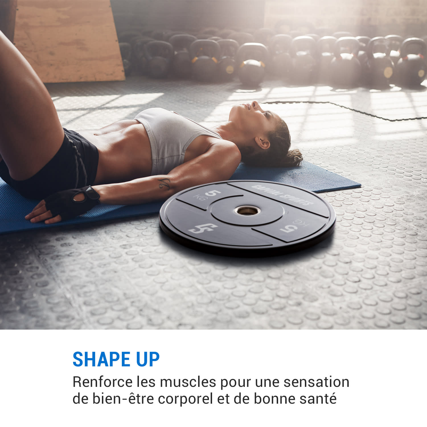 capital_sports Sports Elongate 2020 Bumper Plates 2 x 5 kg gomme dure 50,4mm 2x 5 kg