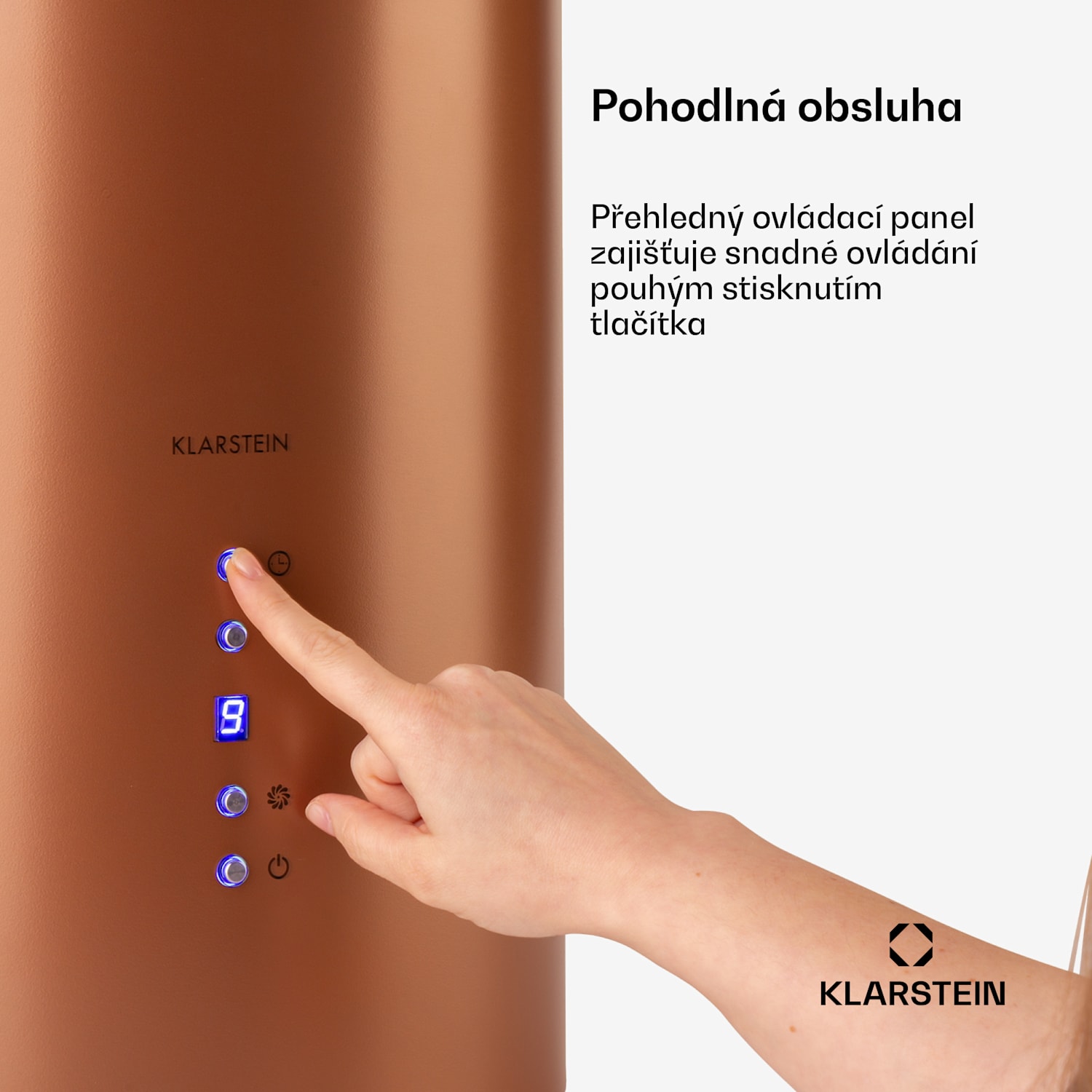 Barett, digestoř, 35 cm, ostrůvková, 590 m³/h, LED, filtr s aktivním uhlím, měděná Měděná