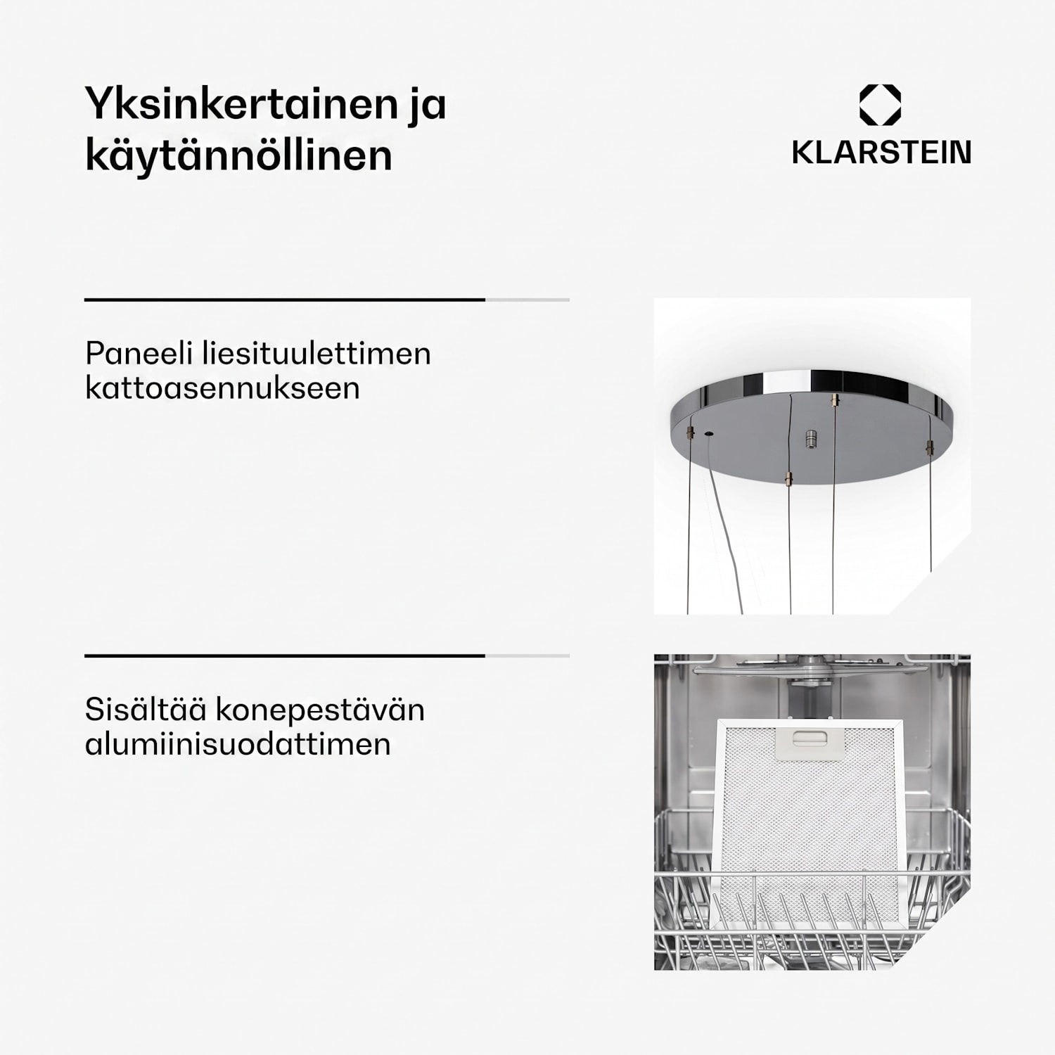 Barett saarekeliesituuletin Ø 35 cm kiertoilma 522 m³/h LED aktiivihiilisuodatin Kupari Metallinen
