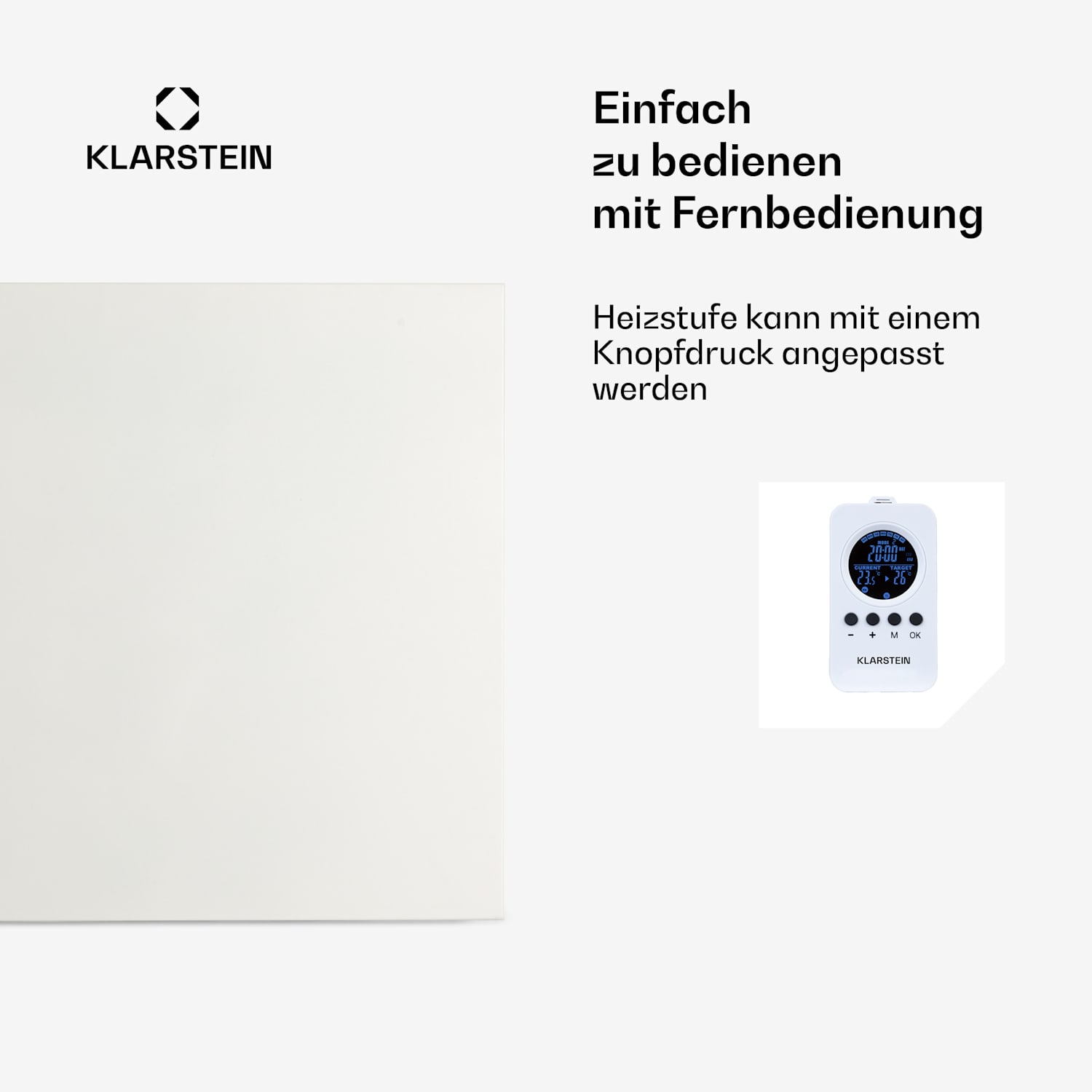 Wonderwall Air Infinite 300 Infrarotheizung 60x50cm 300W Fernbedienung 50 x 60 cm | 300 W | Weiß