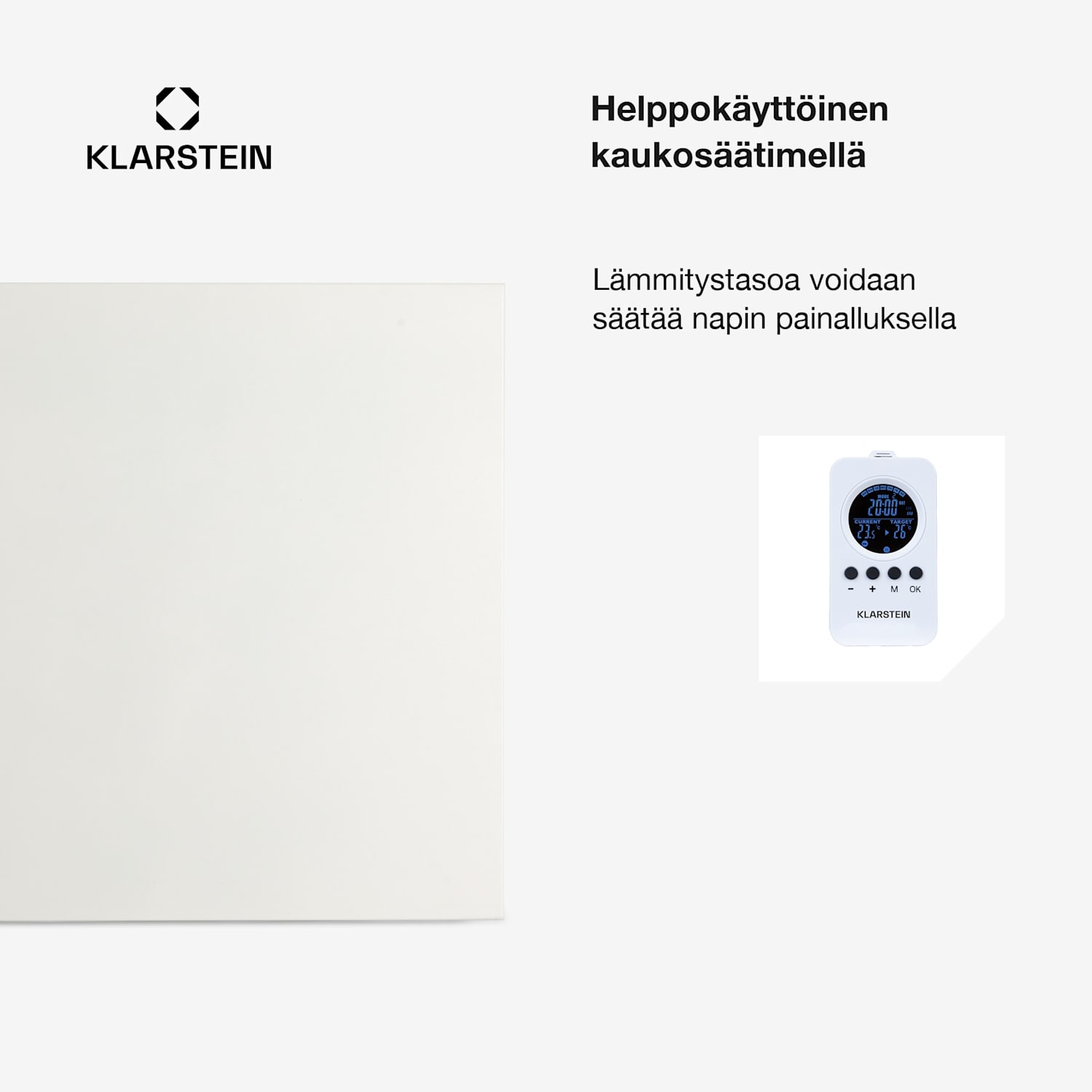 Wonderwall Air Infinite 300 -infrapunalämmitin 60x50cm 300W kaukosäädin 50 x 60 cm | 300 W | Valkoinen