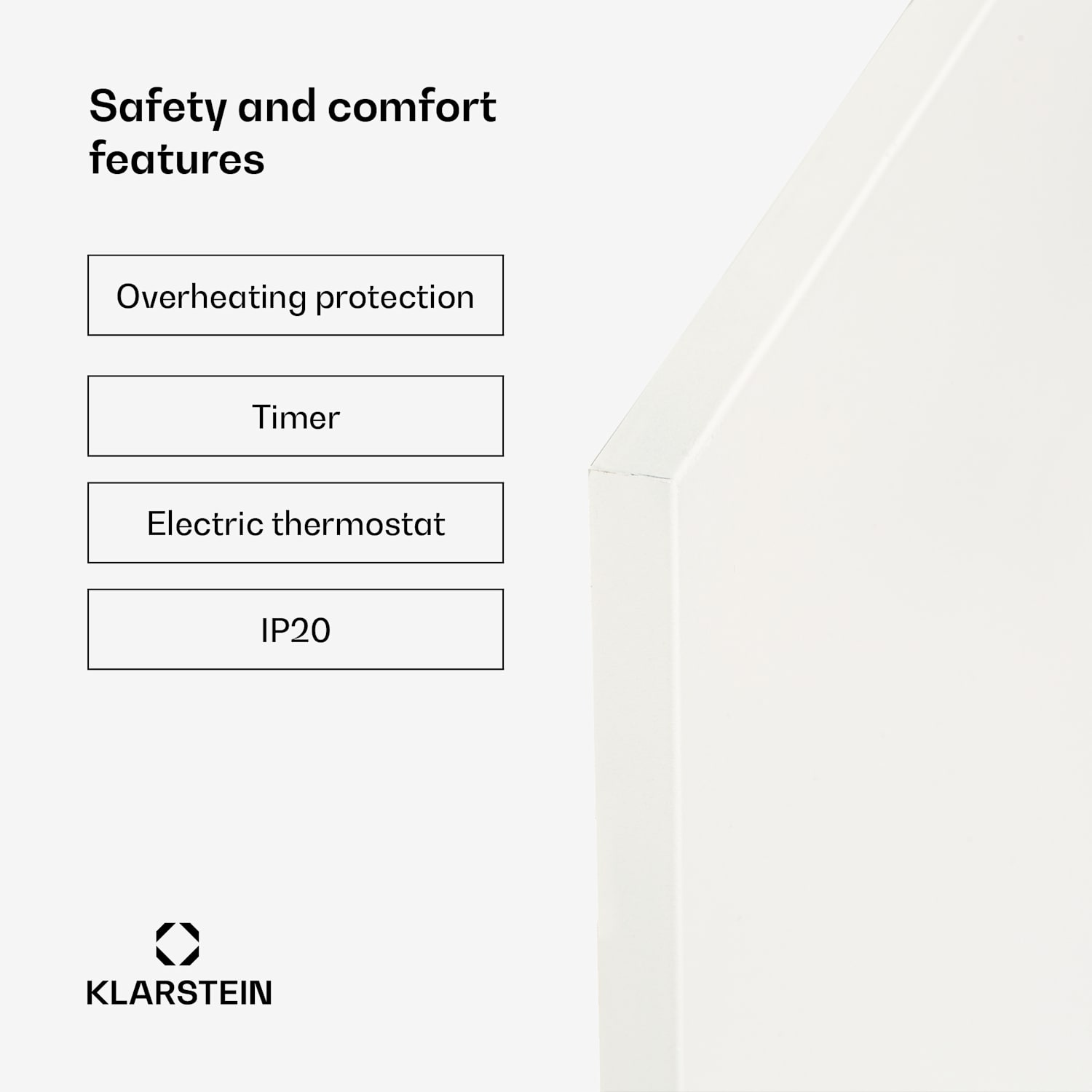 Aquecedor de infravermelhos Wonderwall Air Infinite 580 90x60cm 580W Comando de controlo remoto parede 