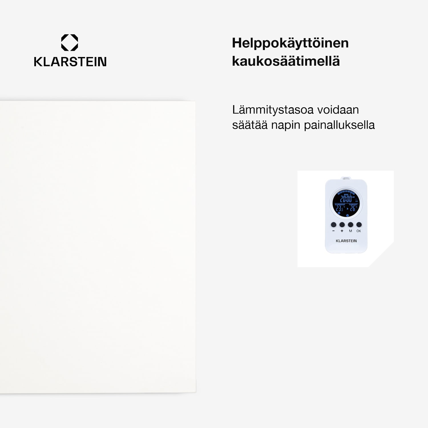 Wonderwall AirInfinite 720 -infrapunalämmitin 120x60cm 720W kaukosäädin 120 x 60 cm | 720 W | Valkoinen