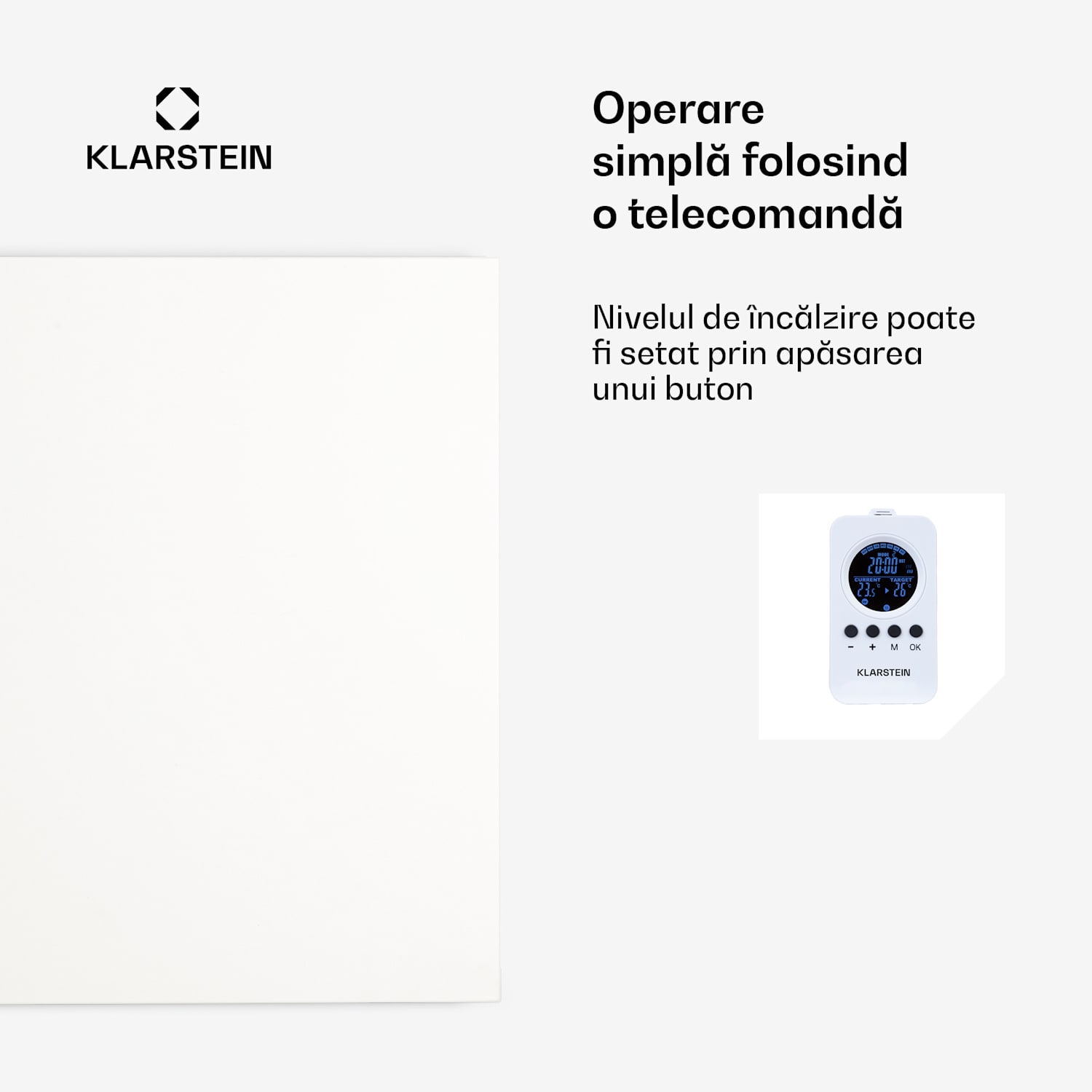 Wonderwall Air Infinite, încălzitor cu infraroșu, 120 x 60 cm, 720 W, montat pe perete, telecomandă, alb 120 x 60 cm | 720 W | Alb