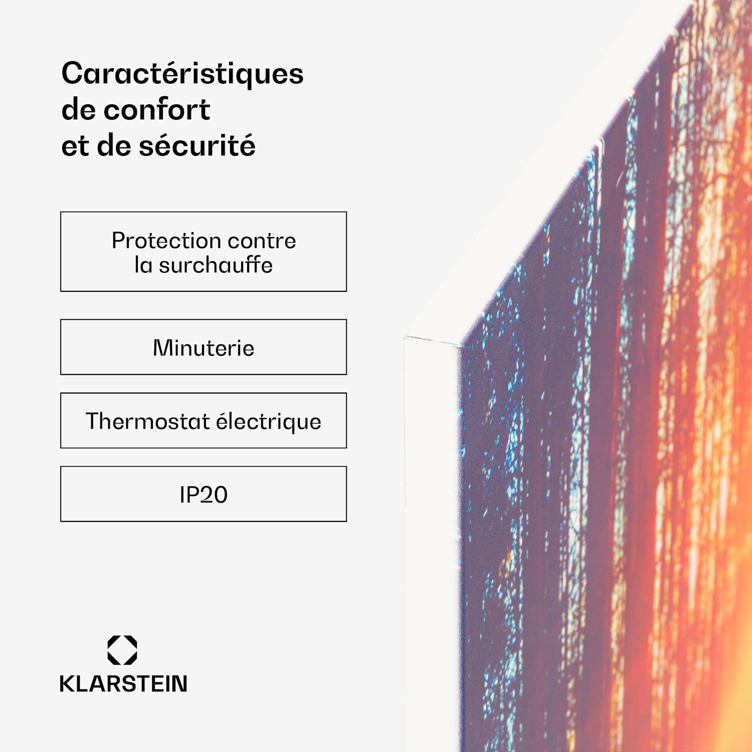 Wonderwall Air Art Infinite 720 radiateur infrarouge 120 x 60 cm 120 x 60 cm | 720 W | abstrait