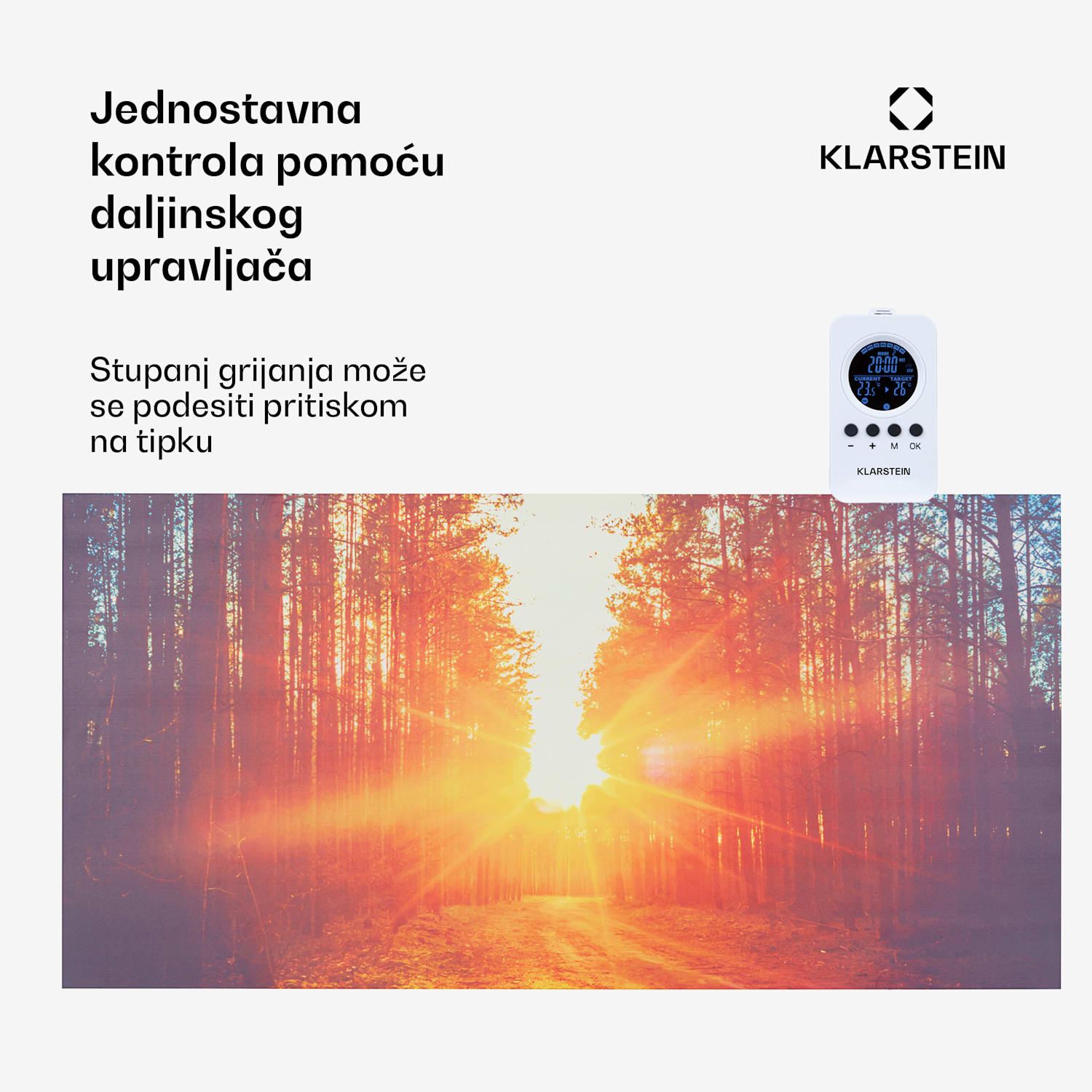 Wonderwall Air Art Infinite, infracrvena grijalica, slika, 120 x 60 cm, 720 W, na zidu, daljinski upravljač 120 x 60 cm | 720 W | sažetak