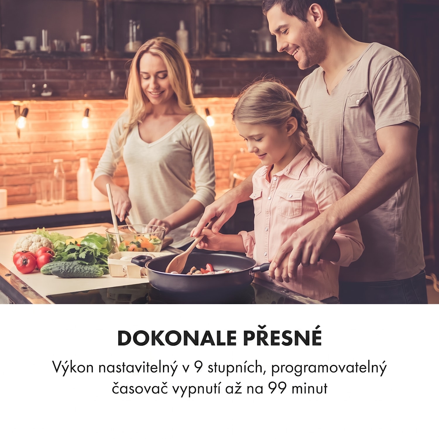 Delicatessa 90 Hybrid, indukční varná deska, vestavná, 7400 W, 5 zón, černá 5 | Černé sklo