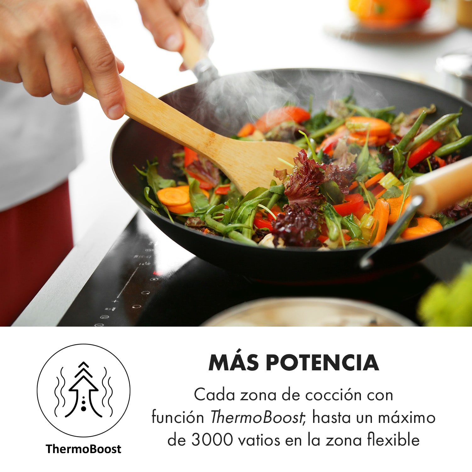 Delicatessa 90 Hybrid Placa de inducción encastrable 5 zonas 7400W color negro 5 | Vidrio Negro