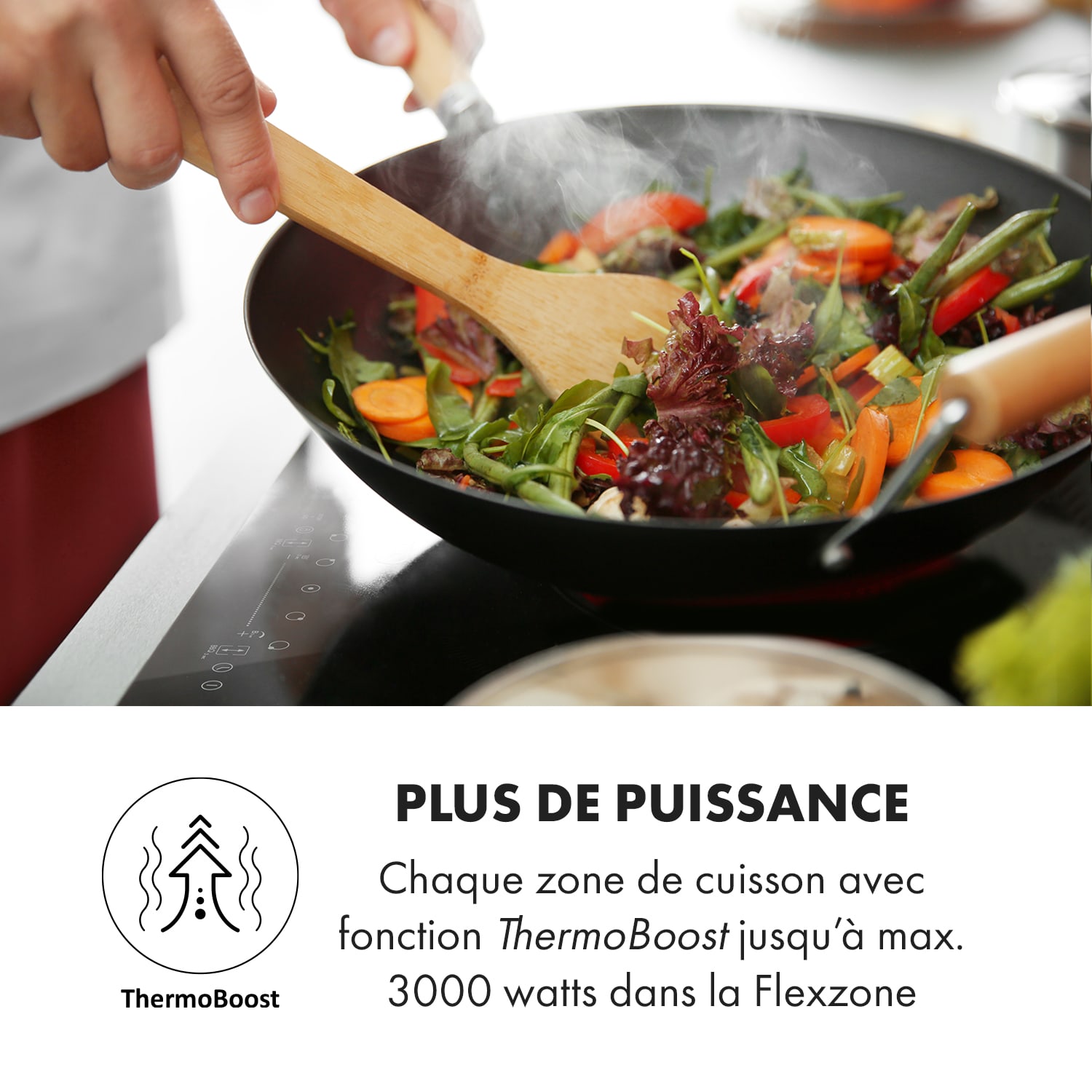 Delicatessa 90 Flex Plaque de cuisson à induction intégrée 5 zones 7400W autonomek Verre Noir
