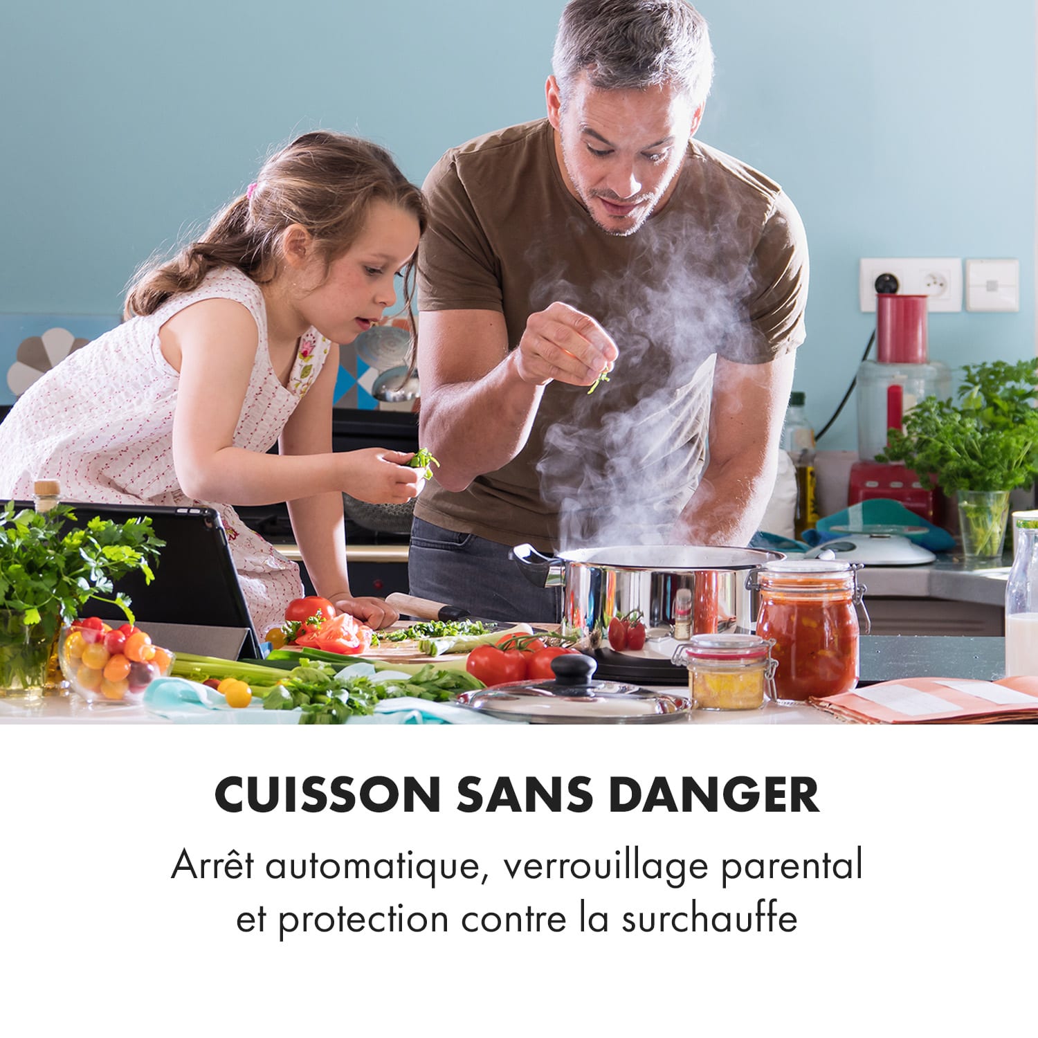 Delicatessa 90 Flex Plaque de cuisson à induction intégrée 5 zones 7400W autonomek Verre Noir
