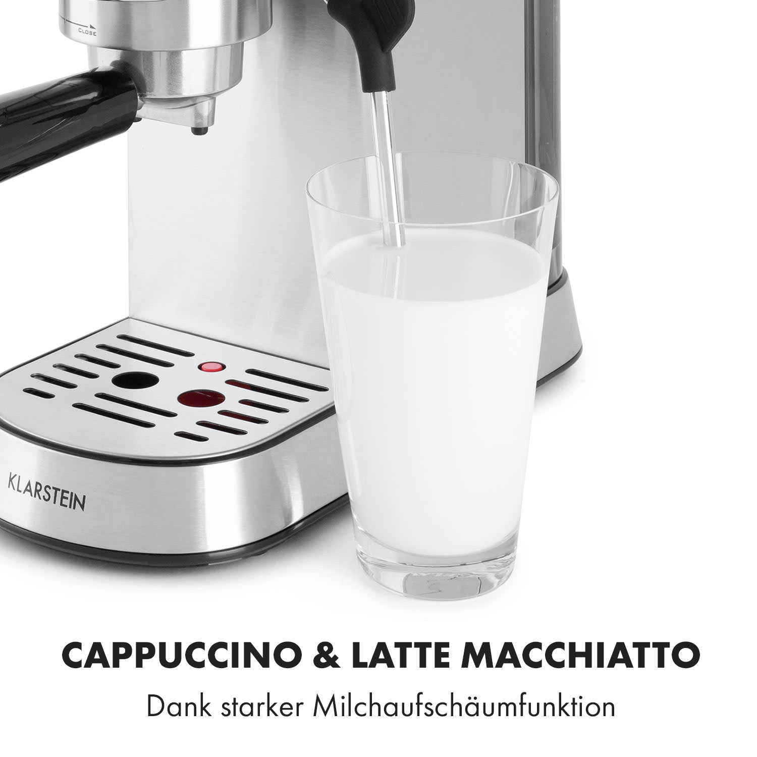 Futura Espressomaker 20 bar 1450 Watt 20 bar Wassertank: 1,25 Liter rostfreier Edelstahl Silber-Metallic