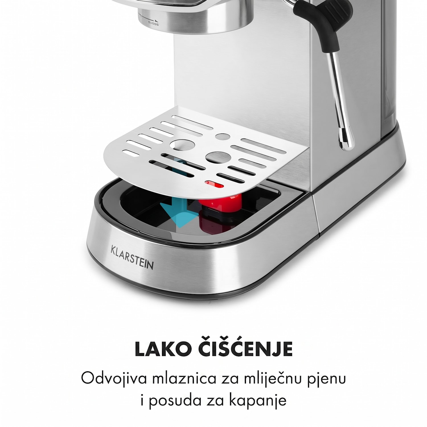 Futura, aparat za espresso, 20 bara, 1450 W, 1,25 l, nehrđajući čelik Srebrna metalik