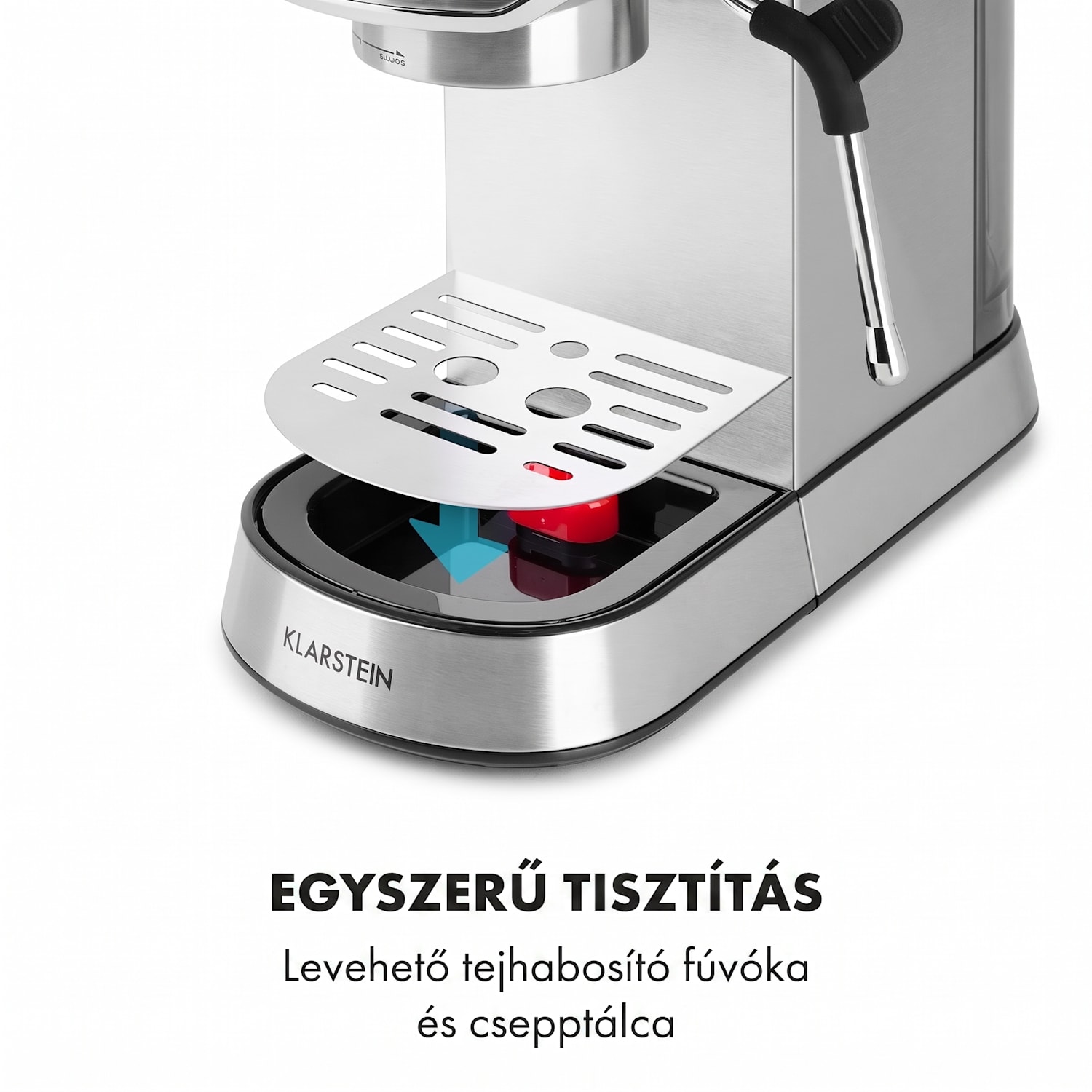 Futura, eszpresszógép, 1450 W, 20 bar, 1,25 l, rozsdamentes acél Ezüst metál