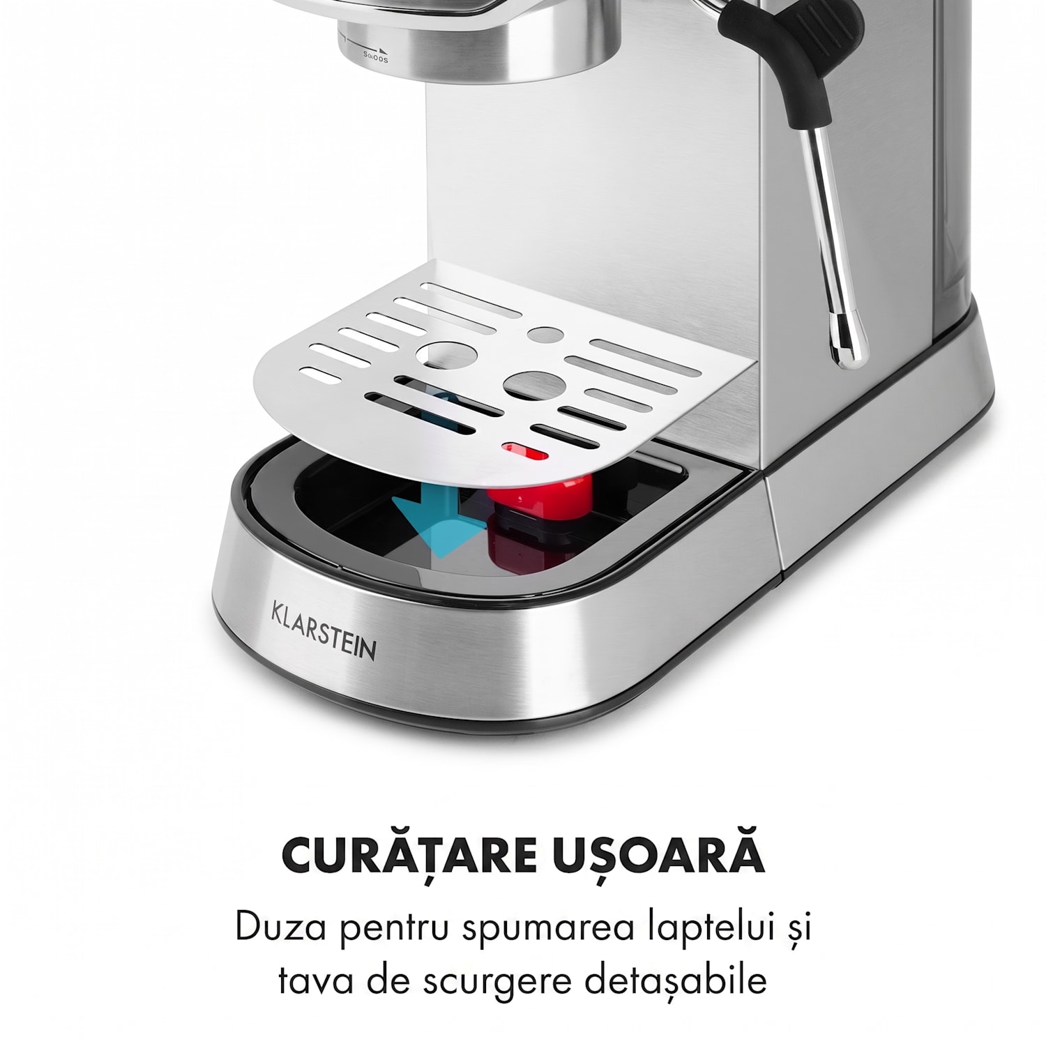 Futura, espressor, 20 bar, 1450 W, 1,25 l, oțel inoxidabil Argintiu metalizat