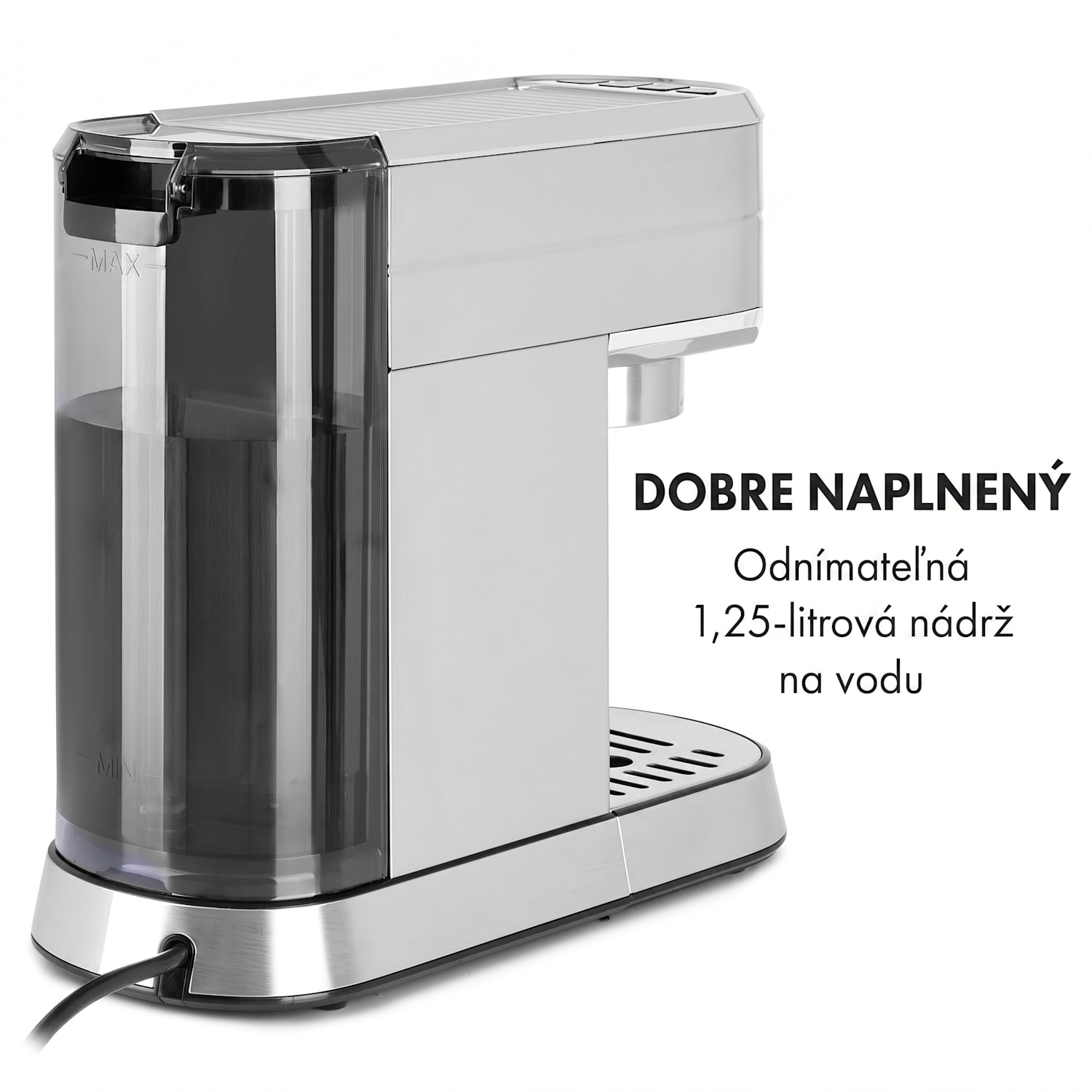 Futura, pákový kávovar, 1450 W, 20 bar, 1,25 l, nehrdzavejúca oceľ Strieborná metalíza