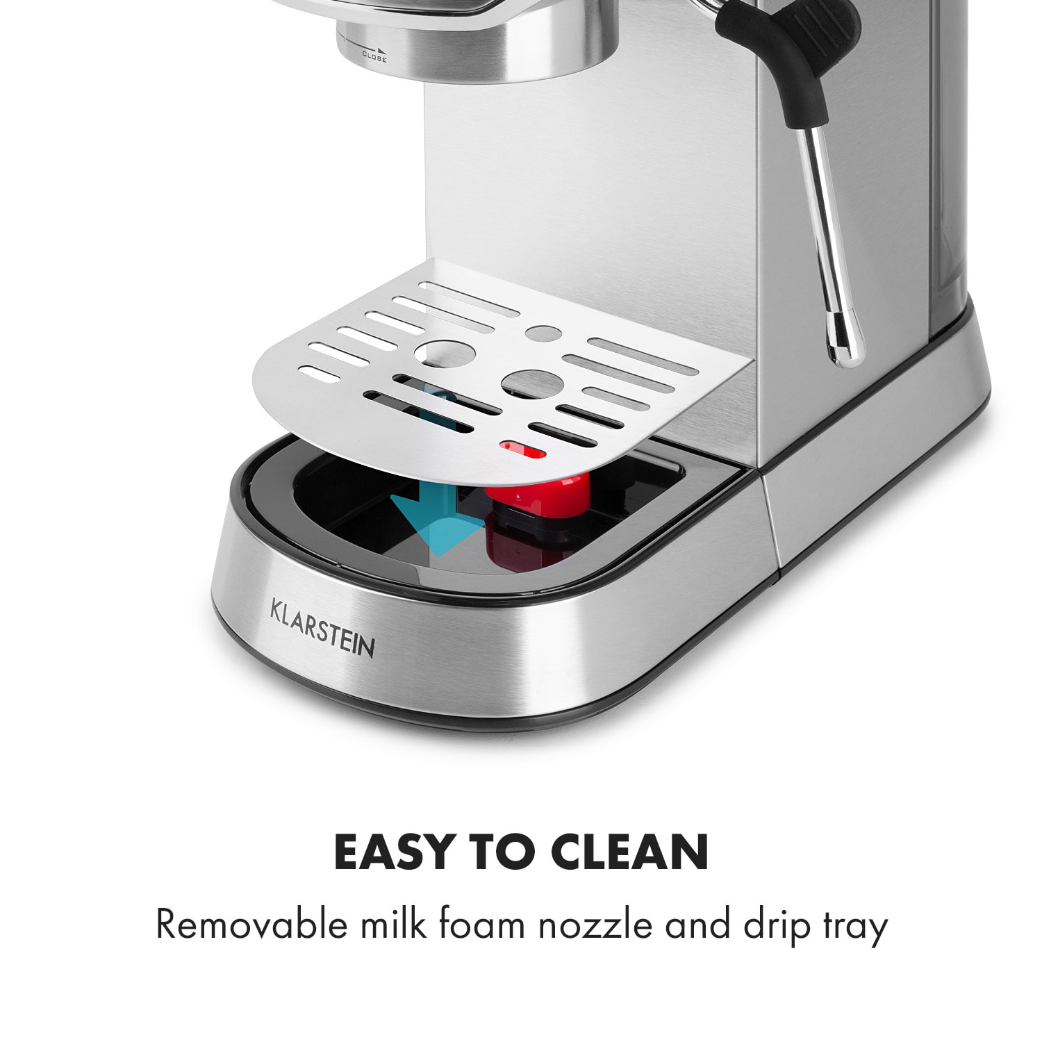 Futura, eszpresszógép, 1450 W, 20 bar, 1,25 l, rozsdamentes acél Ezüst metál